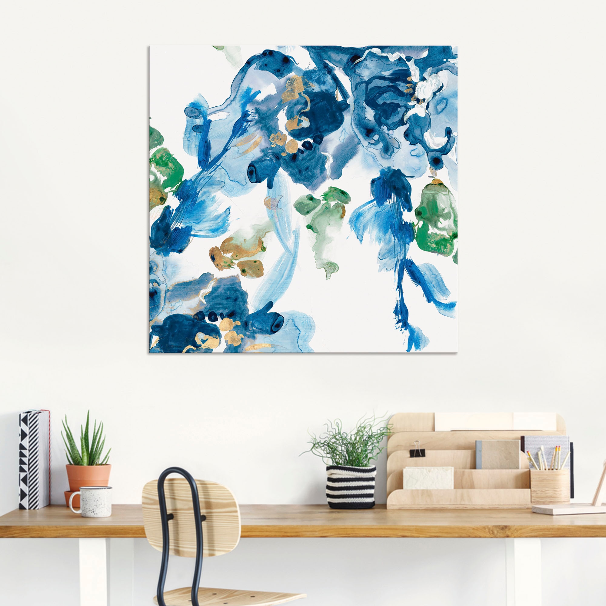 Artland Poster »Fließendes Wasser«, Blumenbilder, (1 St.), als Alubild, Leinwandbild, Wandaufkleber oder Poster in versch. Größen