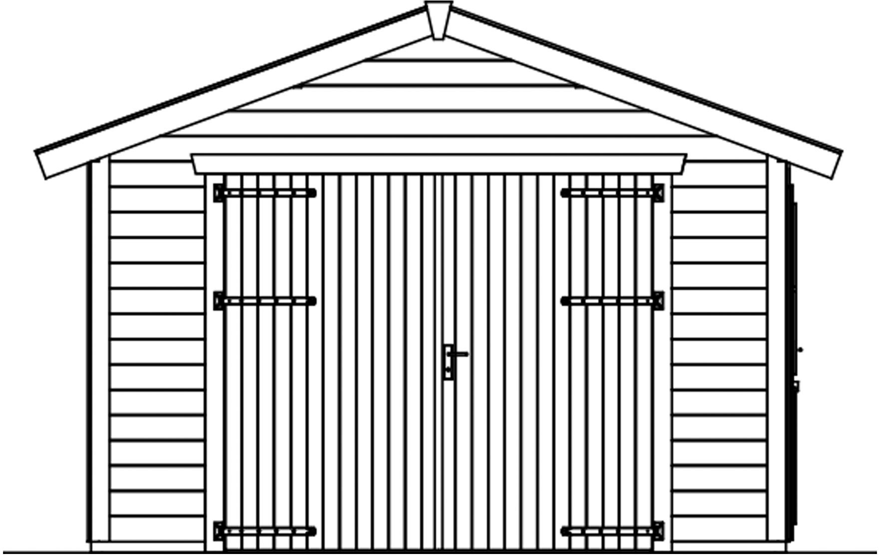 Skanholz Garage »Varberg 1«, 370 x 525 cm