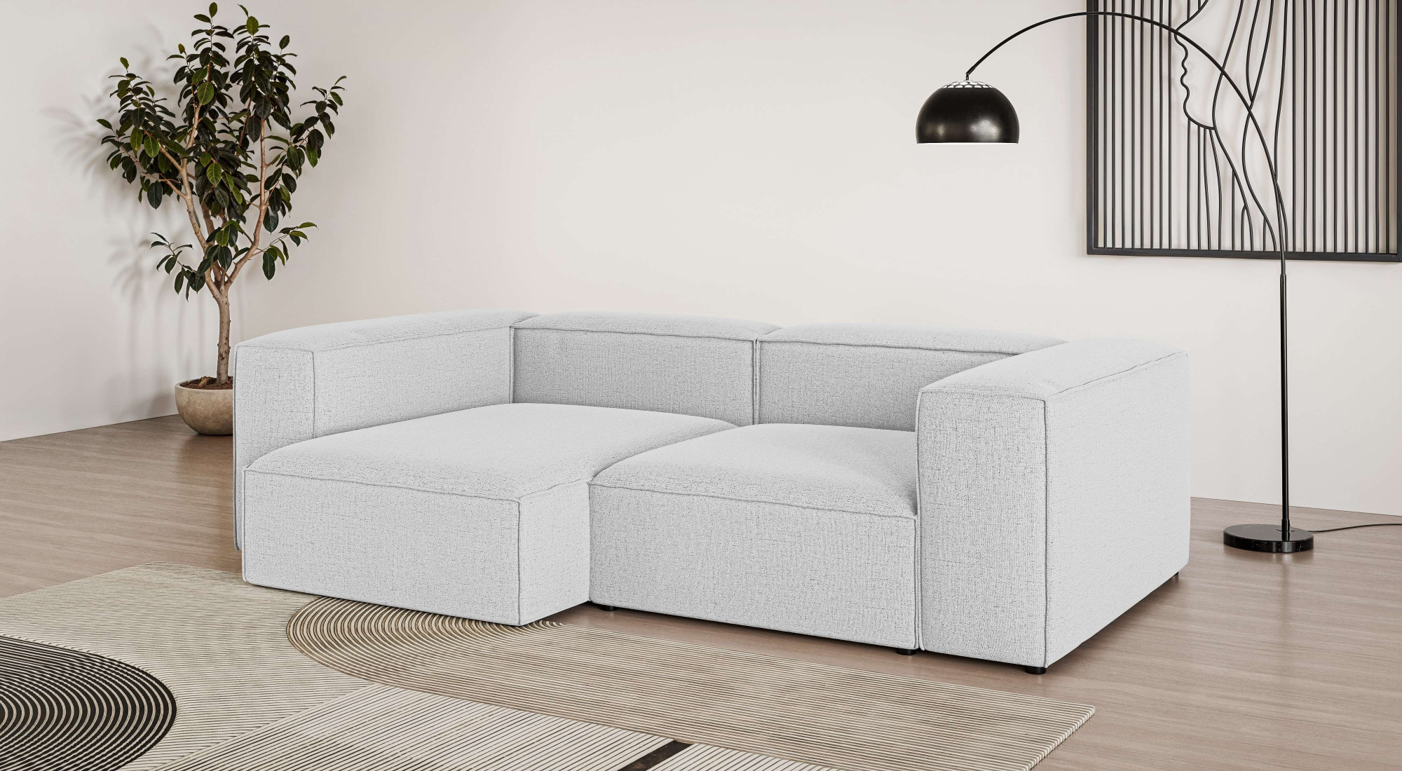 OTTO home Ecksofa "XL HAILY L-Form, Modularsofa extra tief, Sitztiefe 100/130 cm" als Modul oder separat verwendbar, für individuelle Zusammenstellung