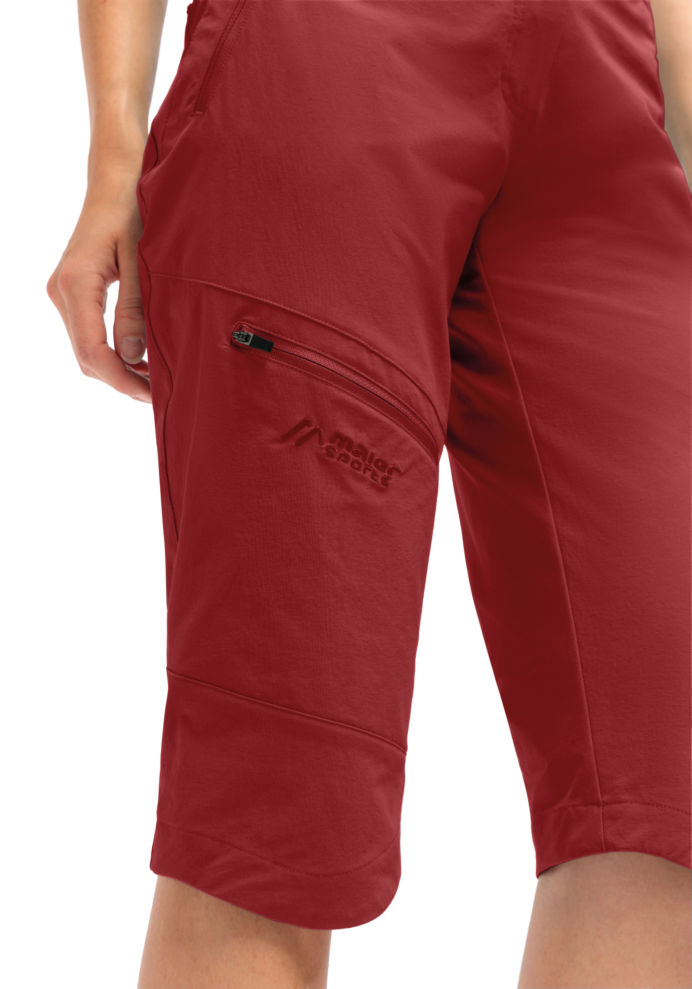 Maier Sports Outdoorhose »Inara slim Capri Vario«, Damen Wanderhose, elastische Funktionshose mit 4 Taschen, Slim Fit