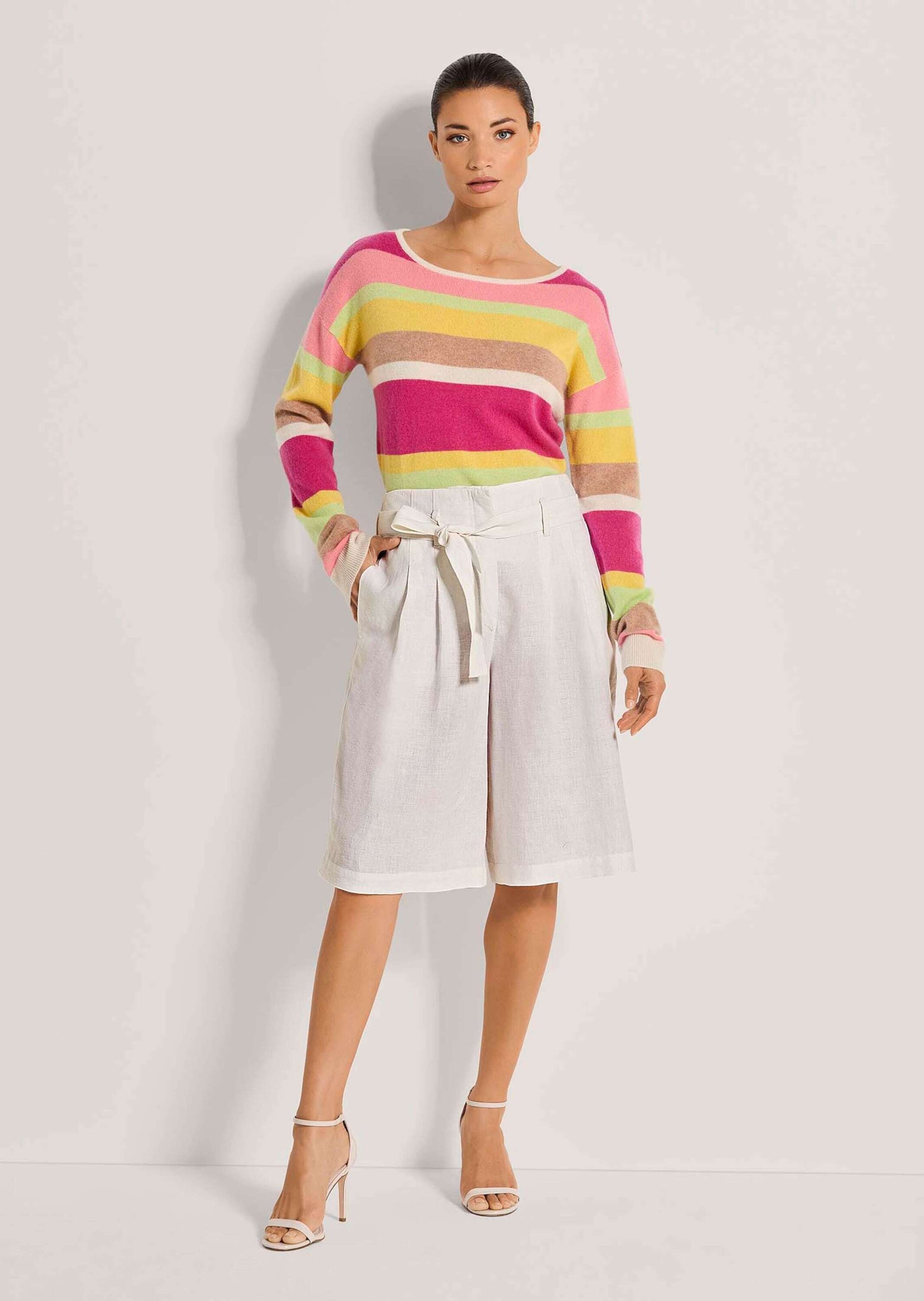 MADELEINE Bermudas "Bermuda Highwaist-Bermudas aus Leinen" günstig online kaufen