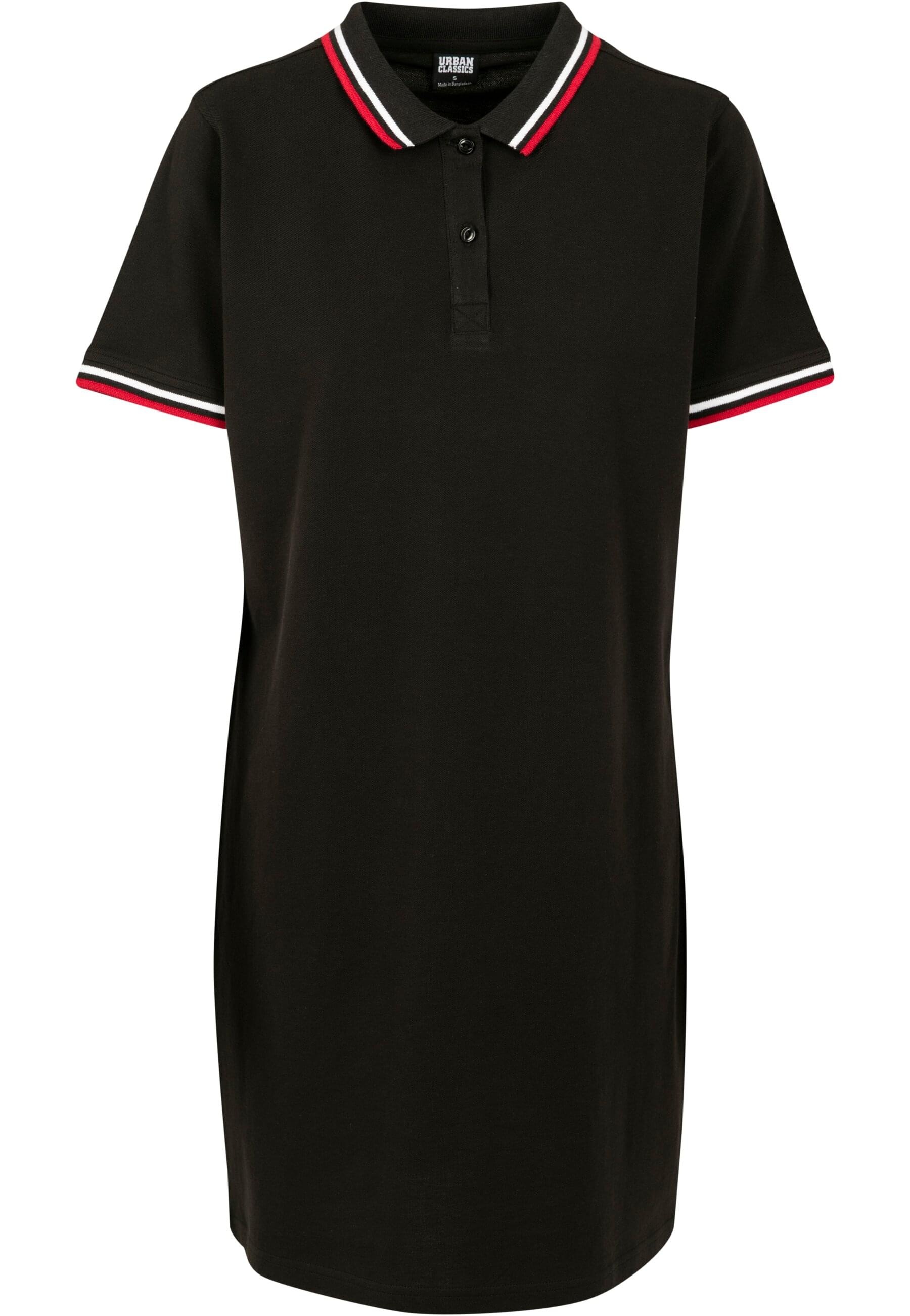 URBAN CLASSICS Shirtkleid "Urban Classics Damen Ladies Polo Dress", (1 tlg.)