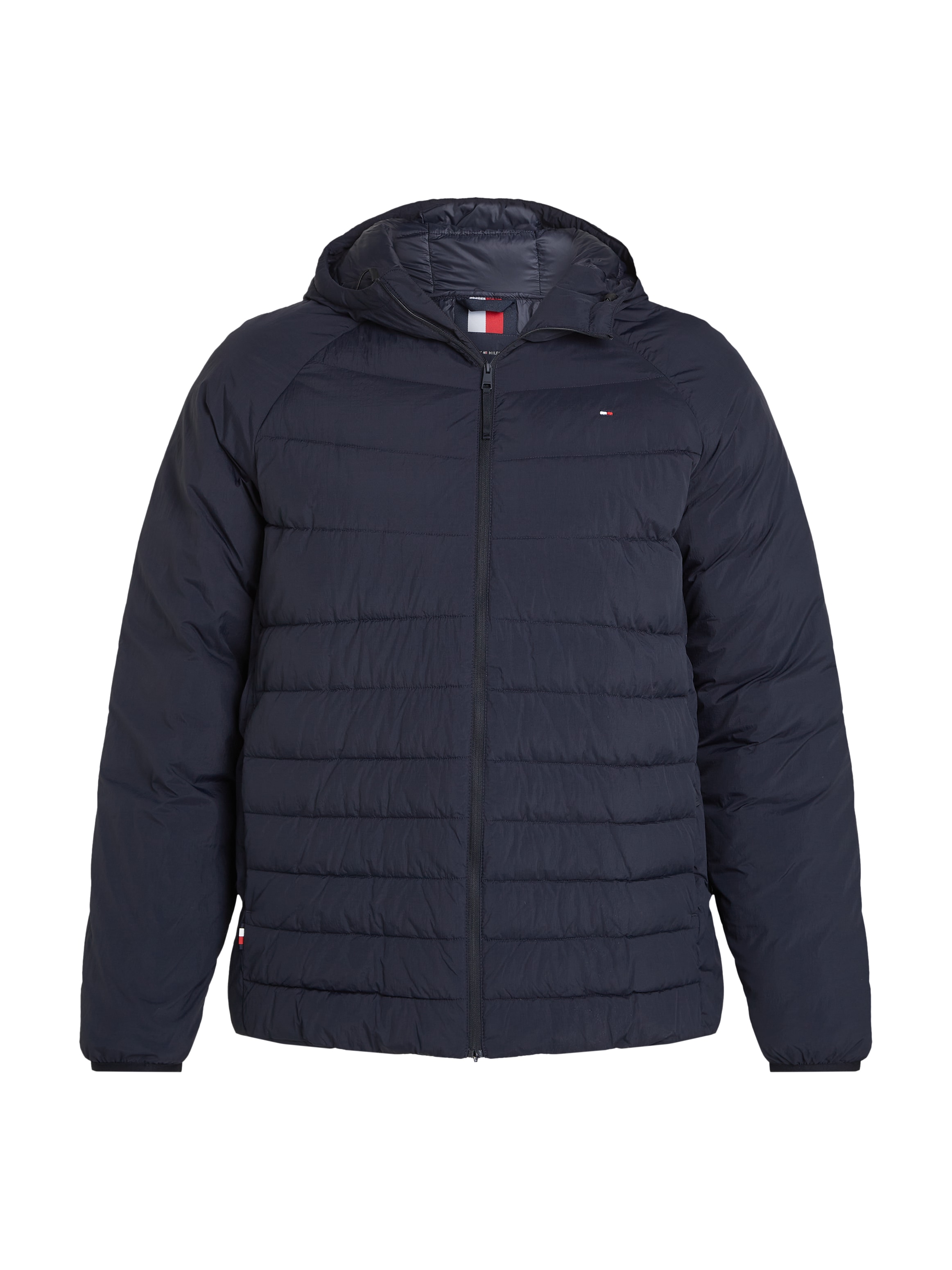 Tommy Hilfiger Big & Tall Steppjacke »BT-MIX QUILT HOODED JACKET-B«, mit Kapuze, in Großen Größen, Logostickerei