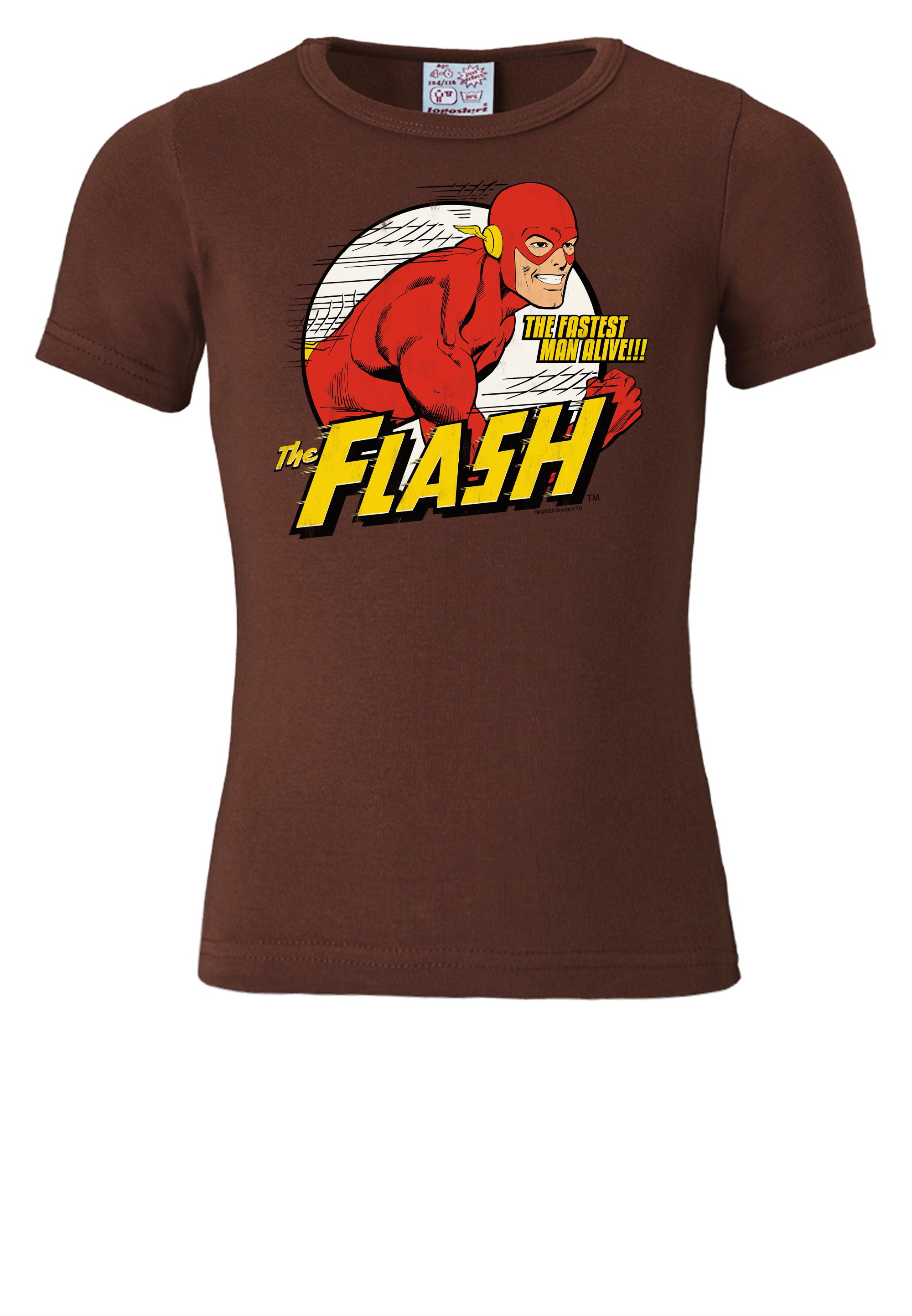 LOGOSHIRT T-Shirt »The Fastest Man Alive«, mit coolem Superhelden-Print