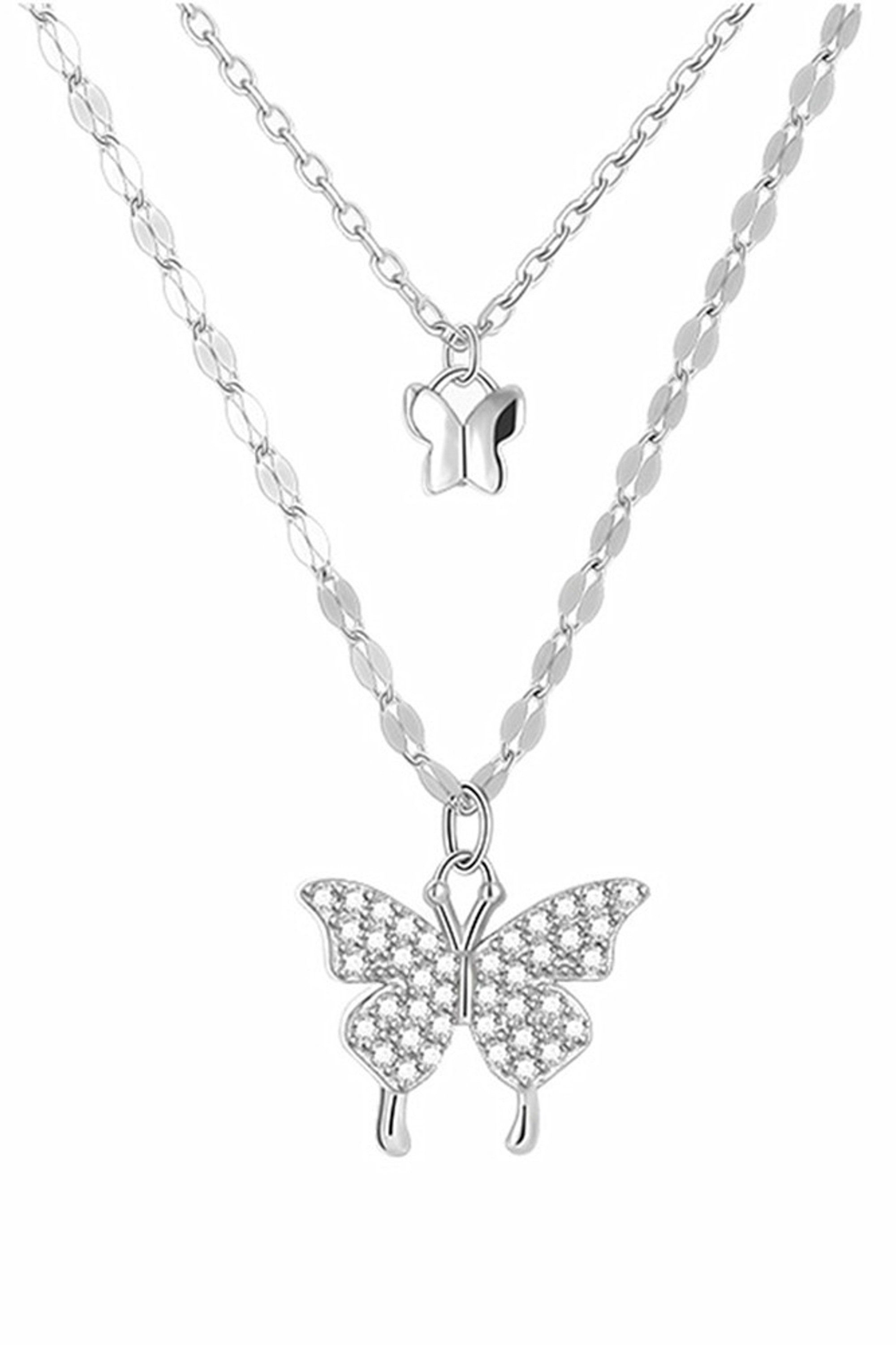 COLLEZIONE ALESSANDRO Silberkette "Butterflies", aus 925 Sterling Silber