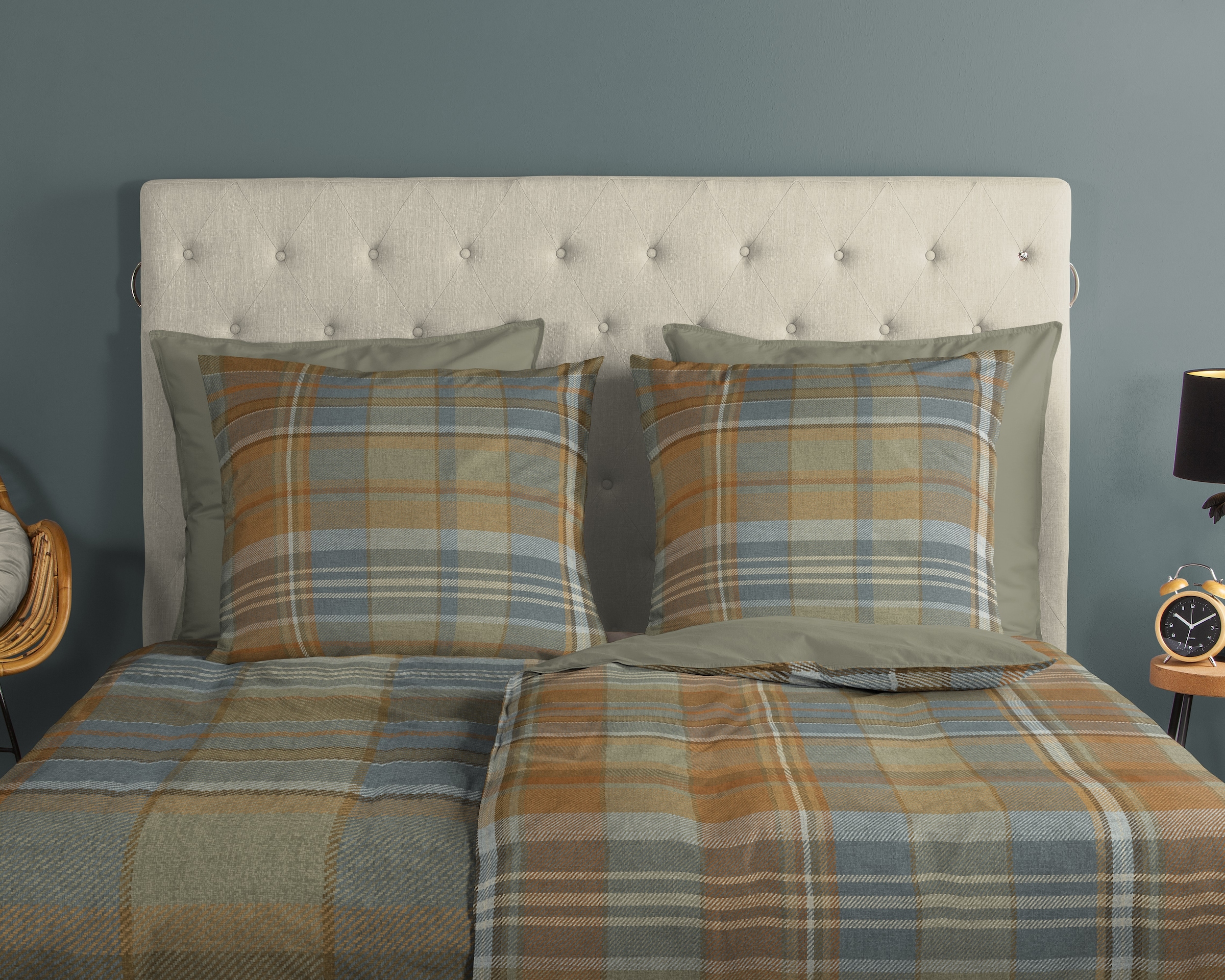 good morning Wendebettwäsche »Humfried« 2 Stk. tlg. 100% Baumwolle, Renforcé, Reißverschluss, Wendeoptik