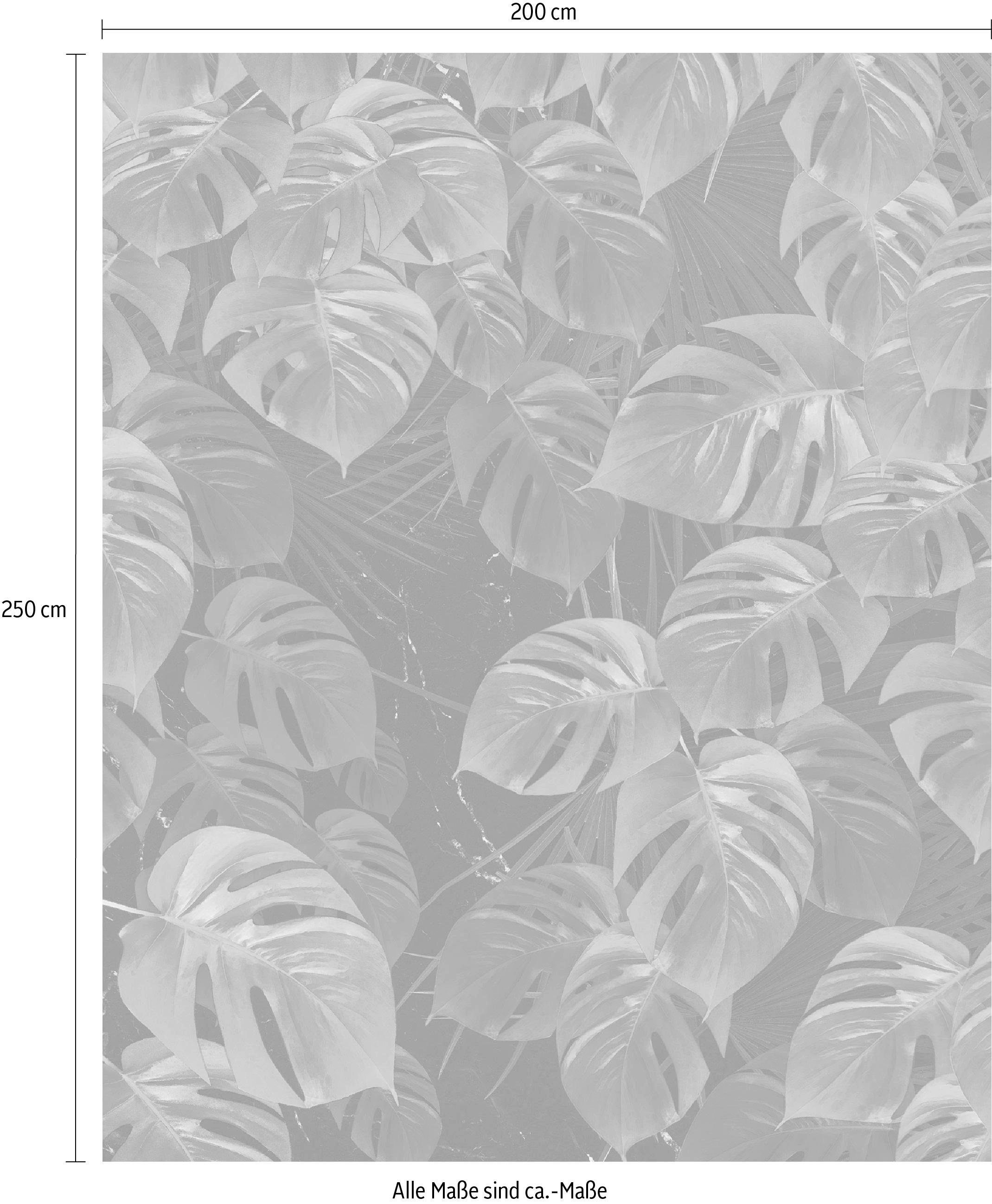 Komar tapetai »Digitaldruck Vlies - Monstera on Marble - Größe 200 x 250 cm« raštuotas Wohnzimmer miegamojo kambario baldai
