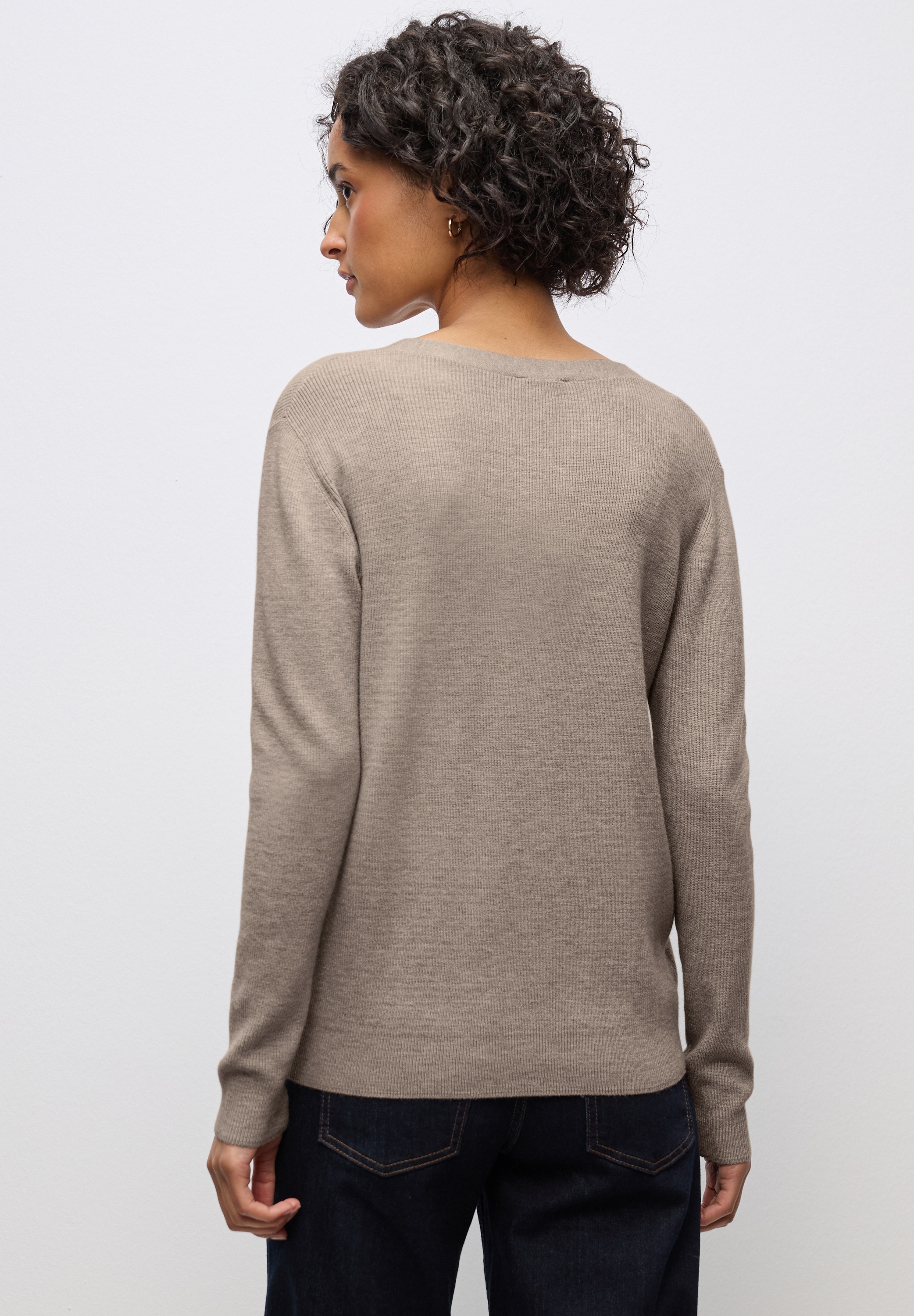 STREET ONE Strickpullover, aus softem Materialmix