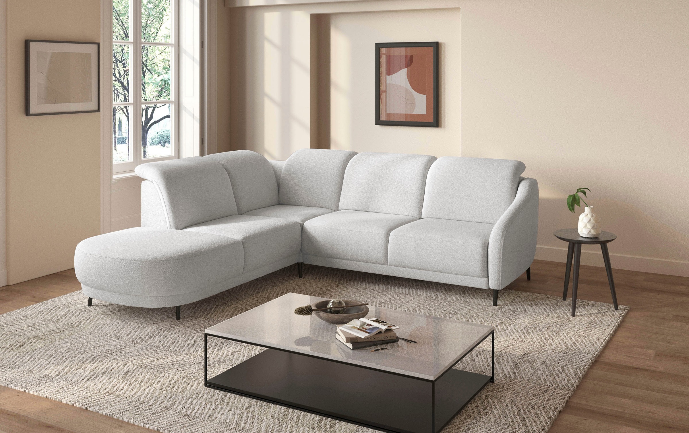 sit&more "Blues L-Form" wahlweise mit Klapptisch und USB günstig online kaufen