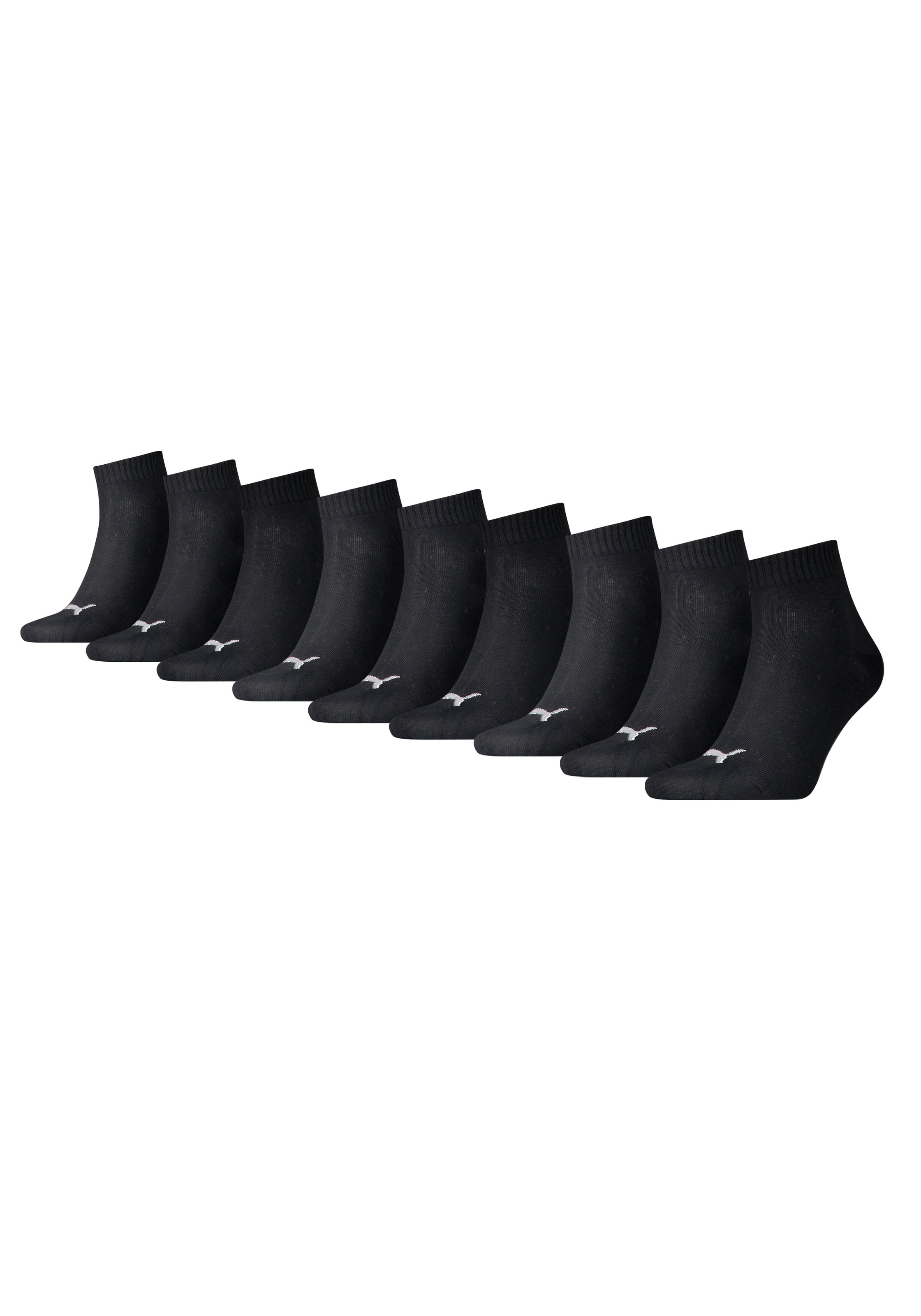 PUMA Kurzsocken 9 Stk. tlg. Atmungsaktiv, feuchtigkeitsregulierend, Rippenb günstig online kaufen