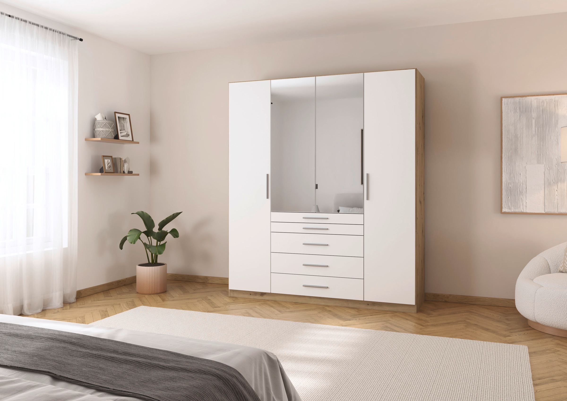 rauch Kleiderschrank "Schrank Drehtürenschrank Ankleide Garderobe Schlafzim günstig online kaufen