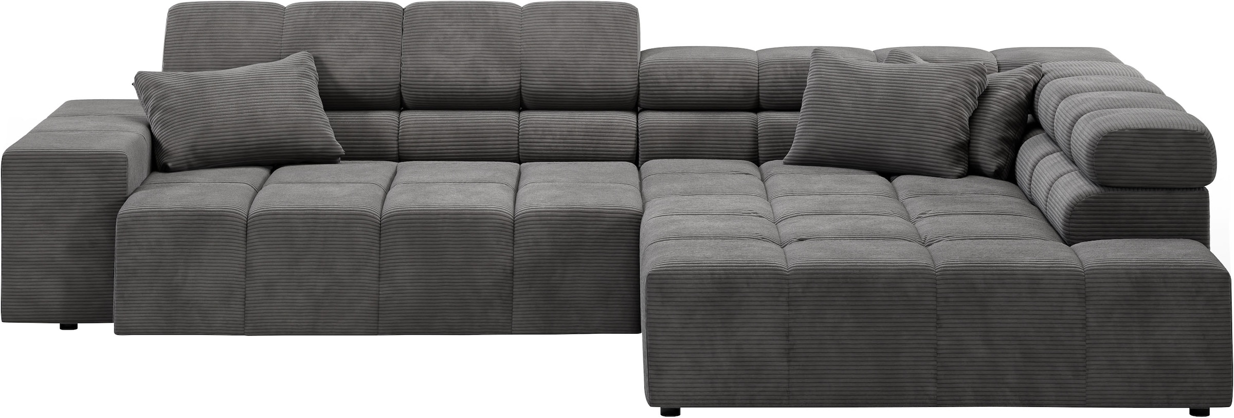 INOSIGN Ecksofa »Ancona incl. Kopfteilverstellung, OTTOs Choice, Breite 319cm, L-Form«, wahlweise motorische Sitztiefenverstellung, auch in Cord + Easy Care
