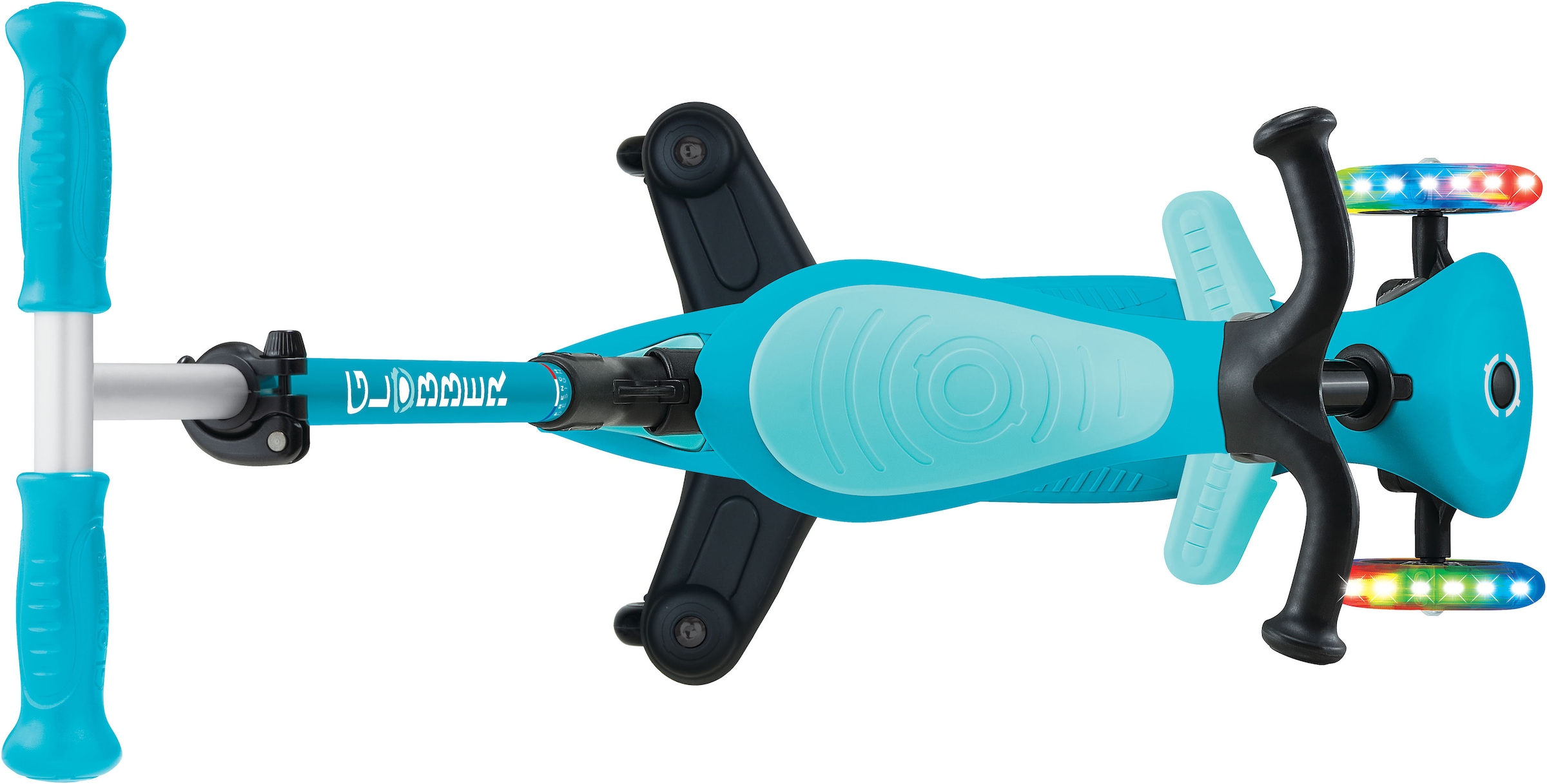 Globber Tretroller »GO-UP ACTIVE LIGHTS 360, mit Leuchtrollen«