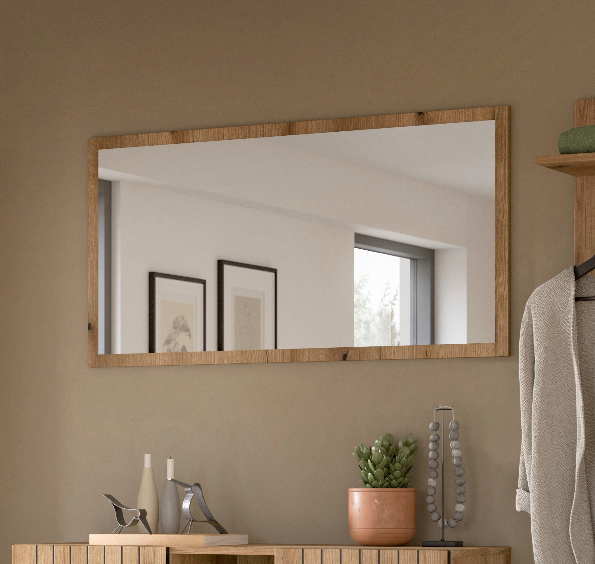 INOSIGN Spiegel "TATIO,106x55x2 cm, große Spiegelfläche" Garderobenspiegel, günstig online kaufen