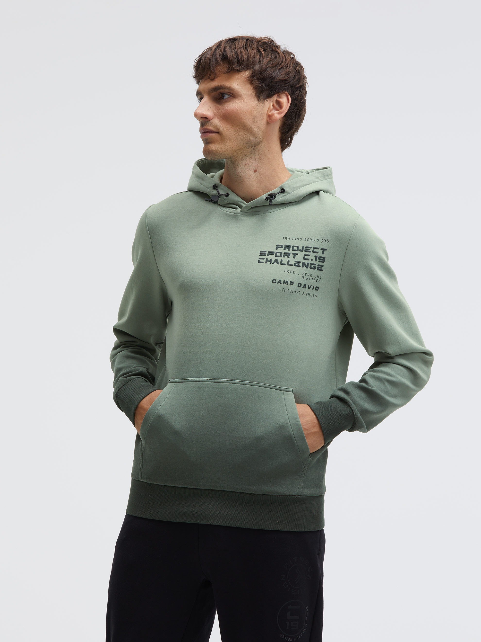 CAMP DAVID Kapuzensweatshirt , mit Farbverlauf
