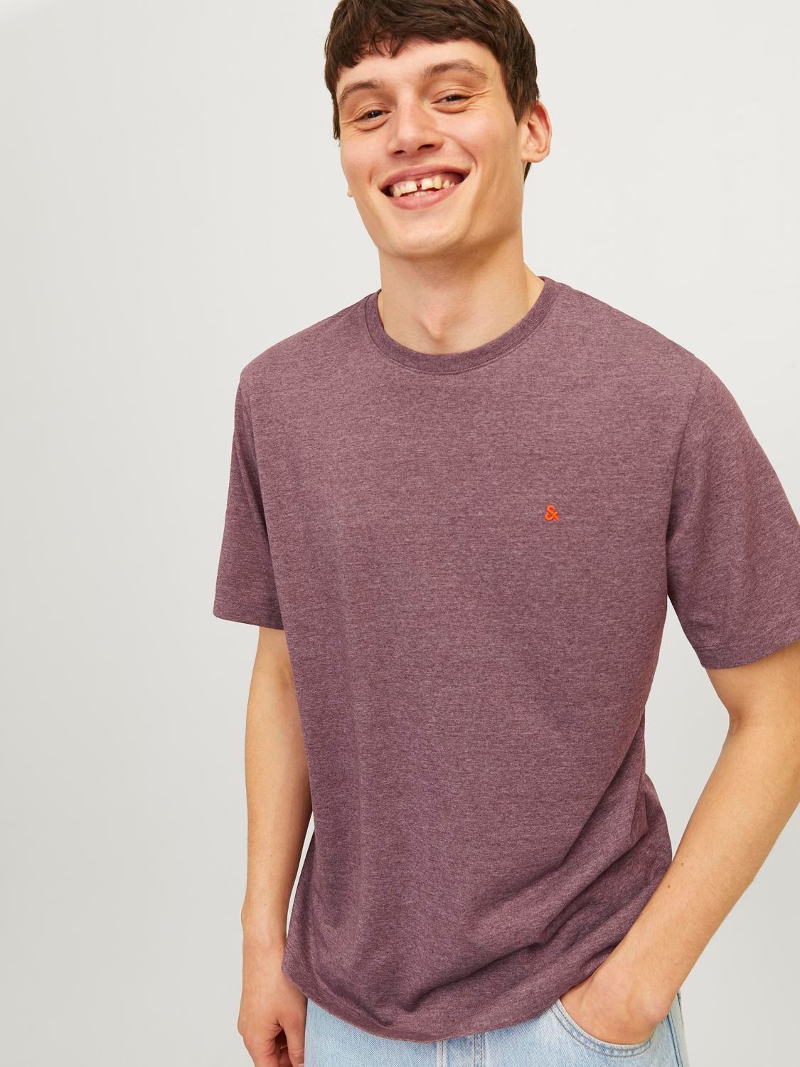 Jack & Jones Rundhalsshirt "JJEPAULOS TEE SS CREW NECK NOOS", mit Logo Stic günstig online kaufen