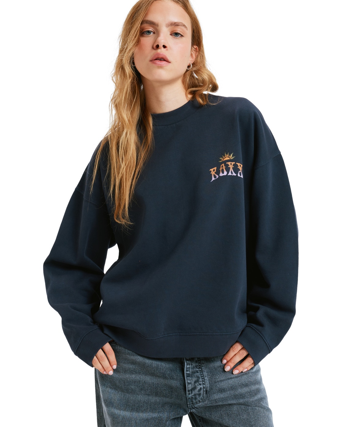 Roxy Fleecepullover "Lineup Oversized" günstig online kaufen
