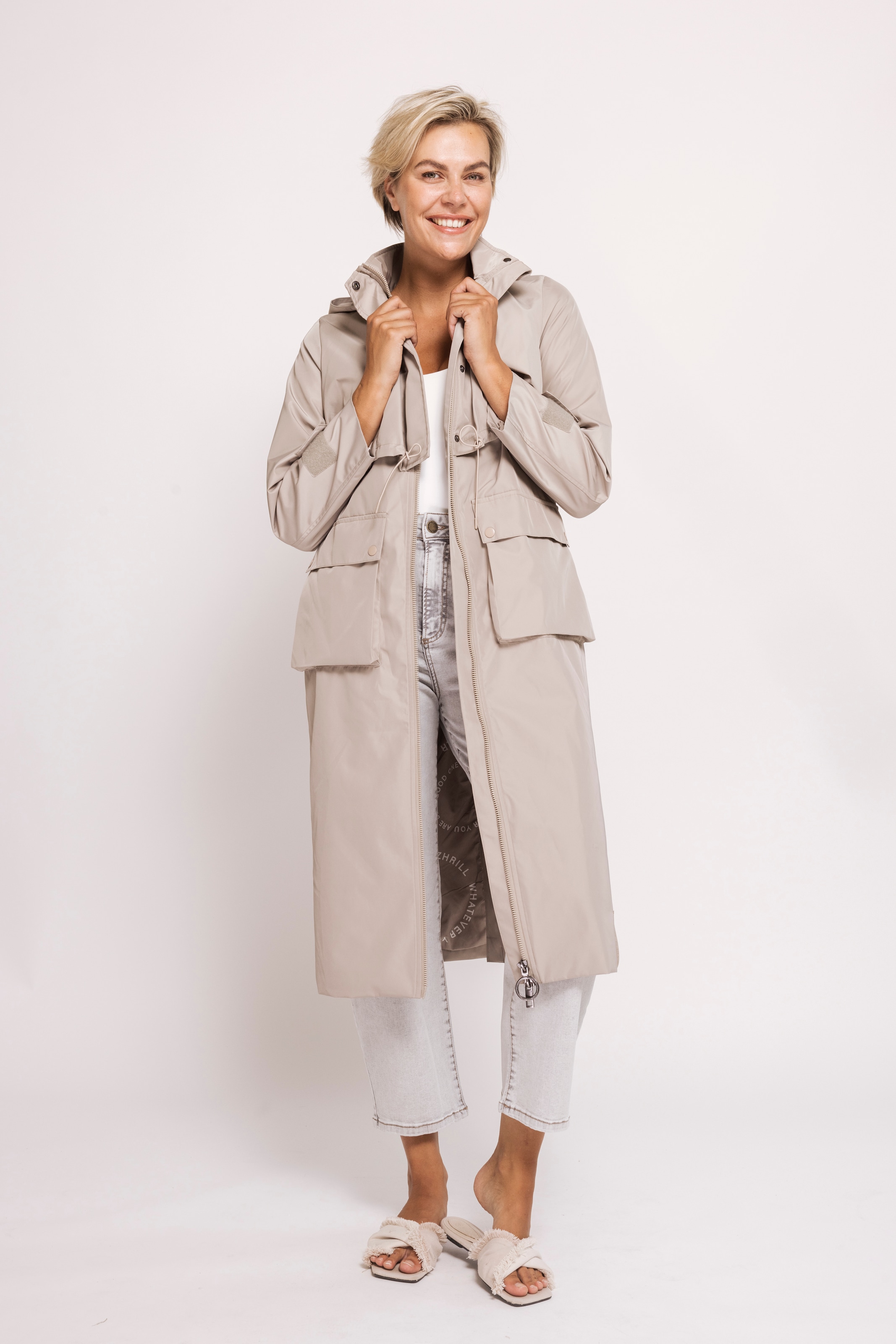 Zhrill Funktionsmantel "ZHCOSIMA Mantel" mit Kapuze und Reißverschluss günstig online kaufen