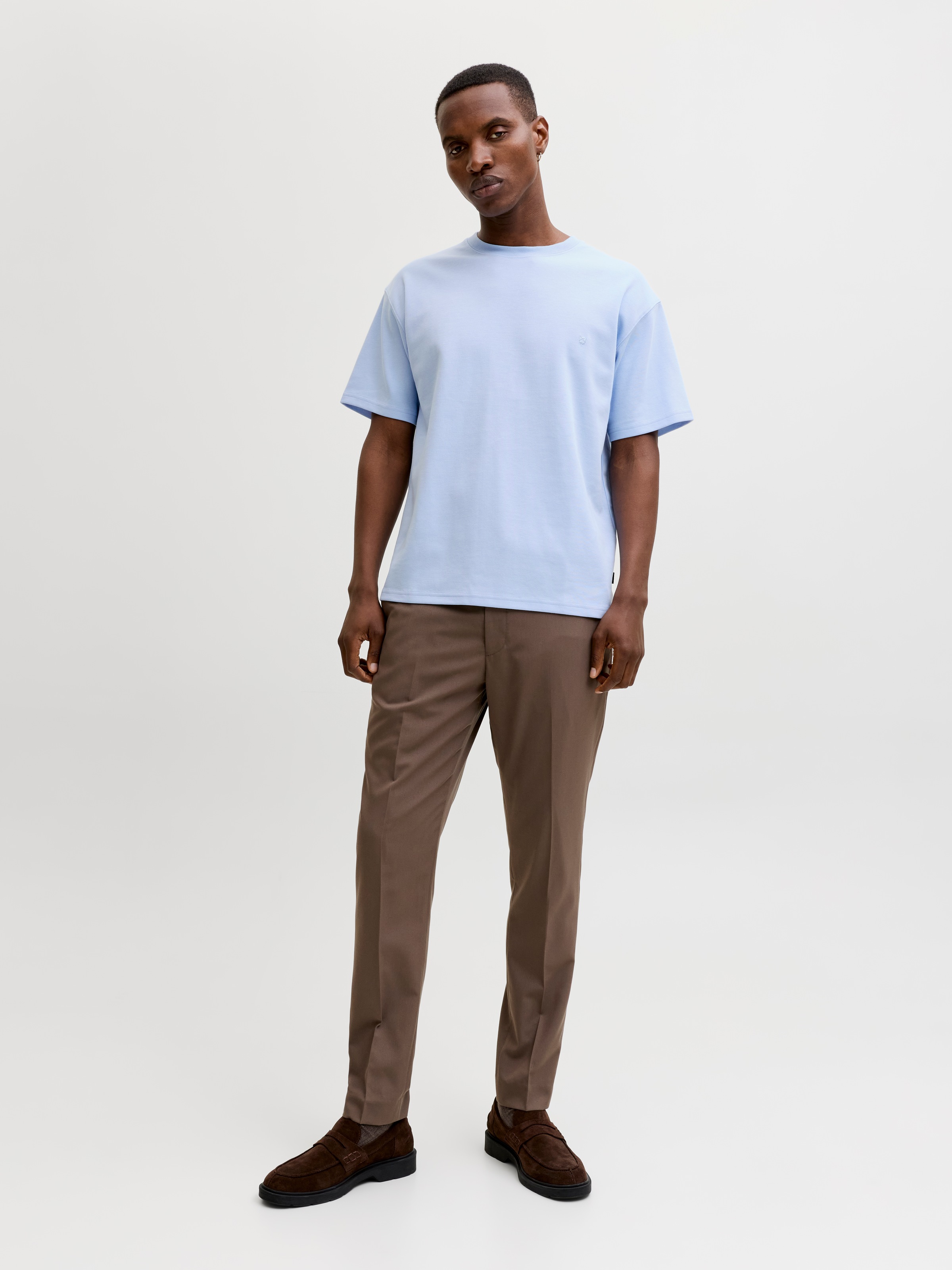 Jack & Jones Kurzarmshirt »JPRBLAETHAN SS LOGO TEE SN« Materialmix, regular fit