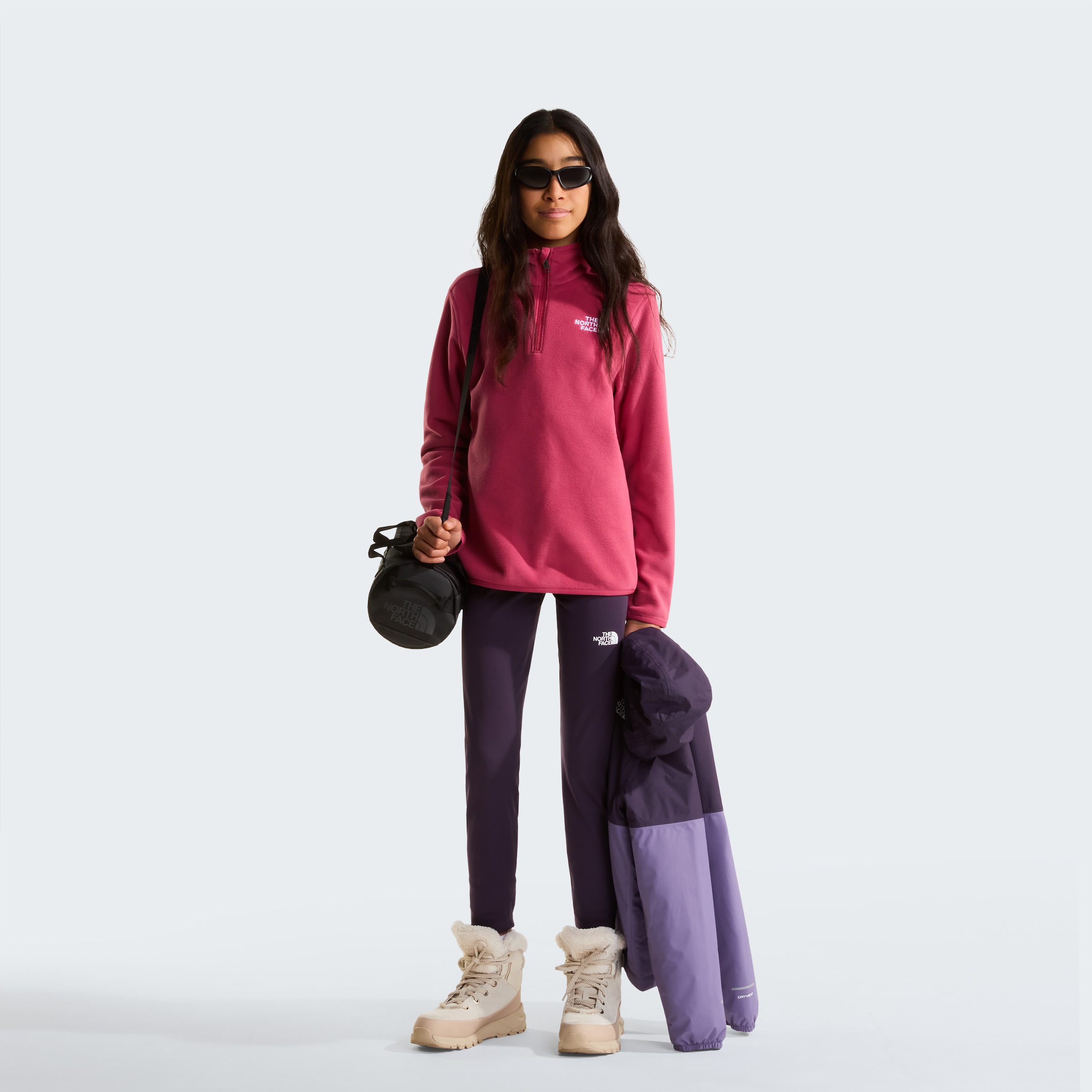 The North Face Fleeceshirt »TEEN GLACIER 1/4 ZIP PULLOVER«