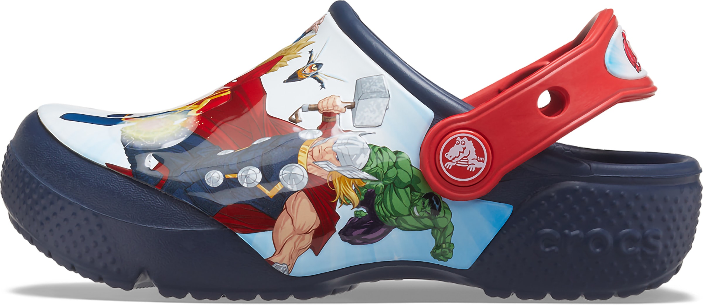 Crocs Clog »Crocs FL Avengers Patch Clog K«, mit schwenkbarem Fersenriemen