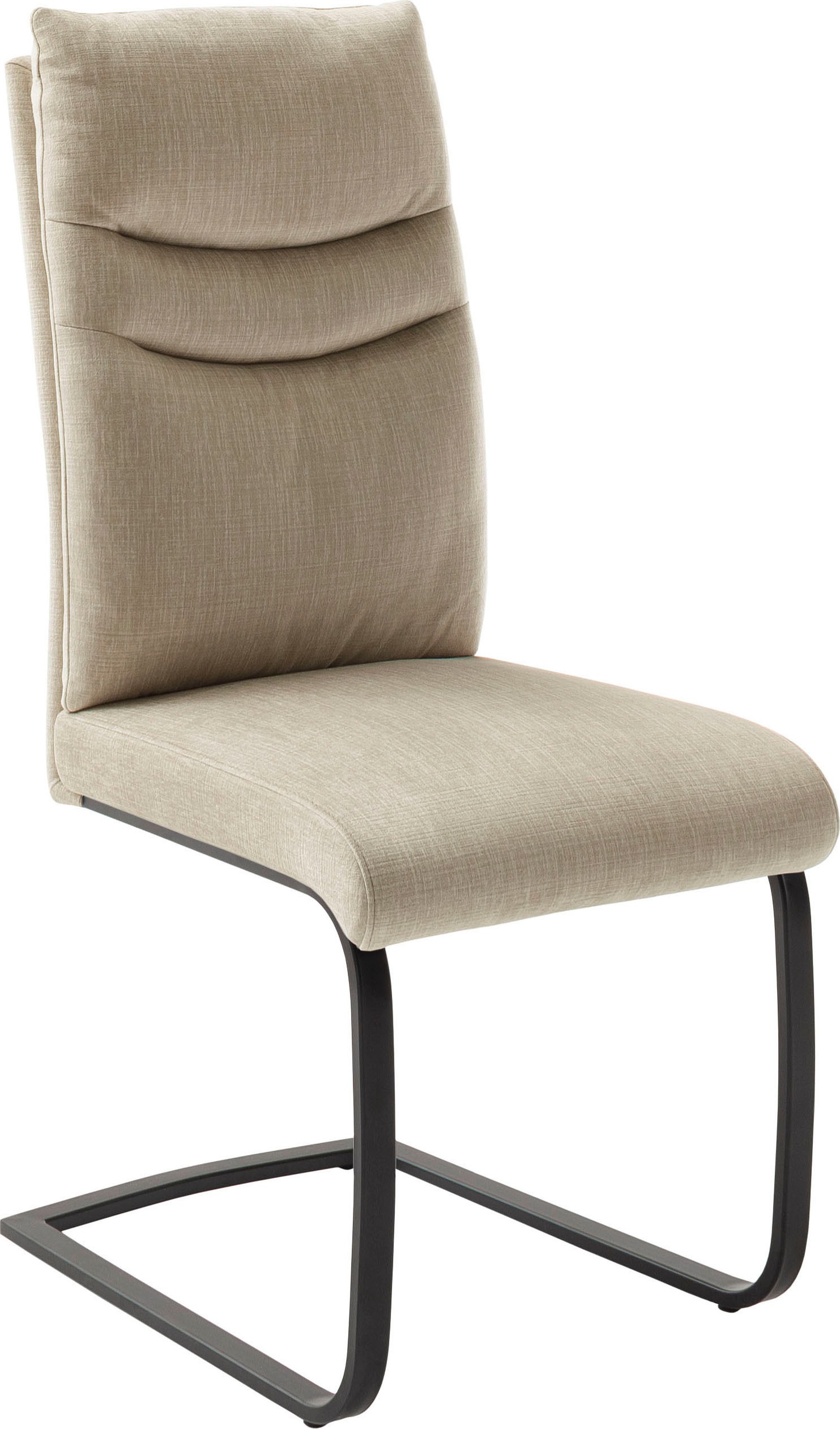 MCA furniture Freischwinger »Gibara Schwingstuhl 2er Set«, (Set), 2 St., Veloursstoff, Esszimmerstuhl,Nosag Federung im Sitz,Flachrohr,Belastbarkeit 140 kg