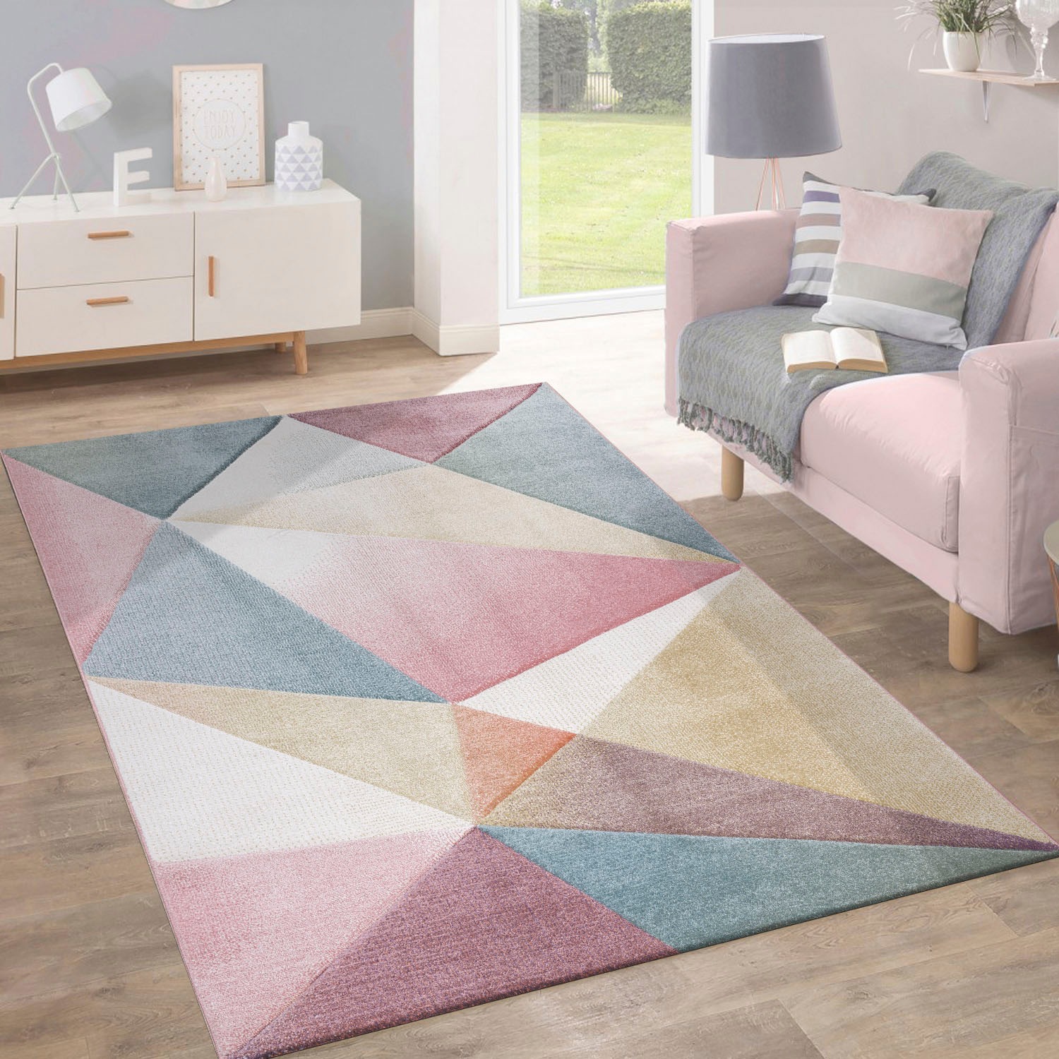 Paco Home Teppich »Kosy 310«, rechteckig, Kurzflor, modernes geometrisches Muster, in... kaufen