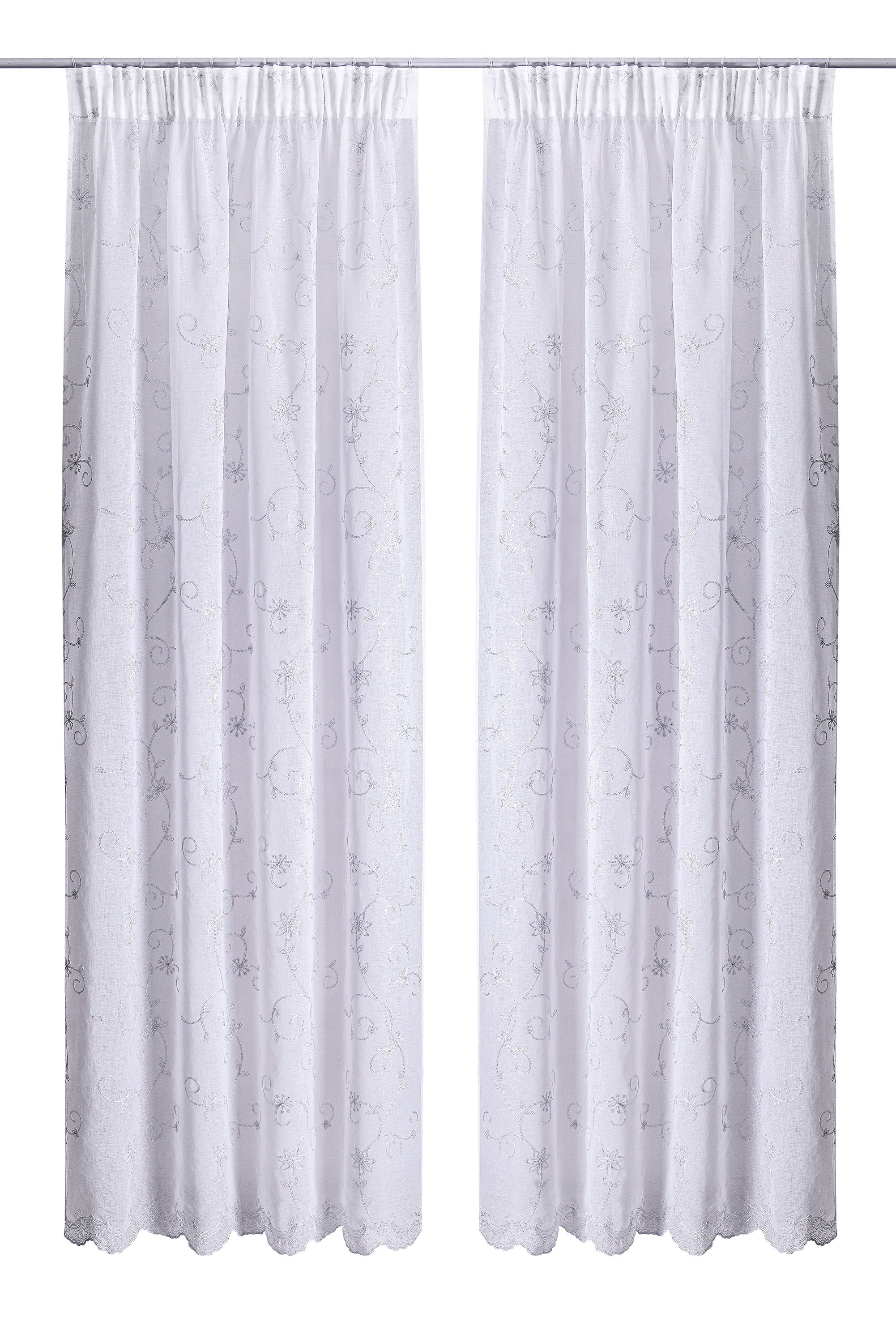 Home affaire Gardine "Bisel" Multifunktionsband 1 Stk. tlg. Transparent, Bl günstig online kaufen