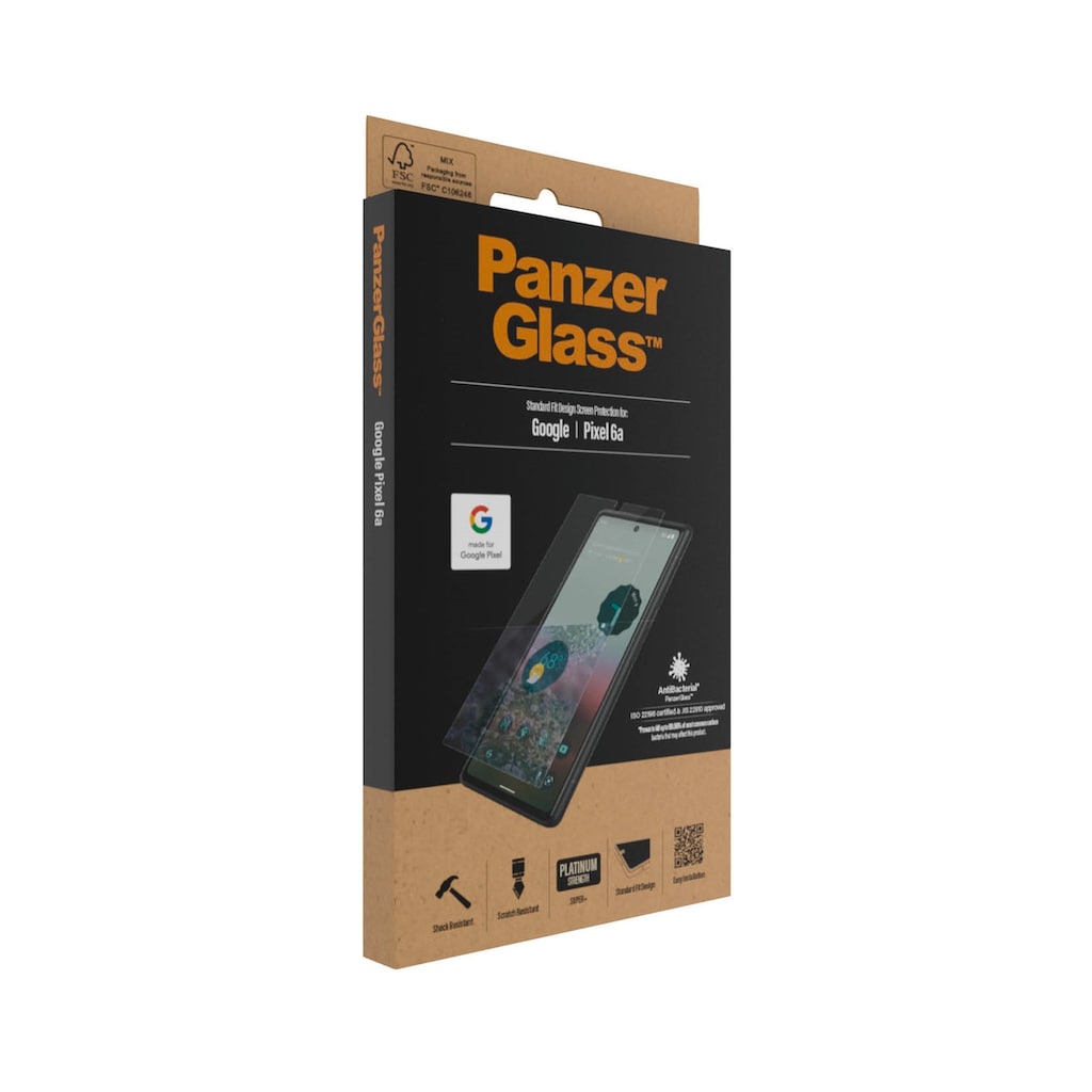 PanzerGlass Displayschutzglas »Screen Protector Glass«, für Google Pixel 6a