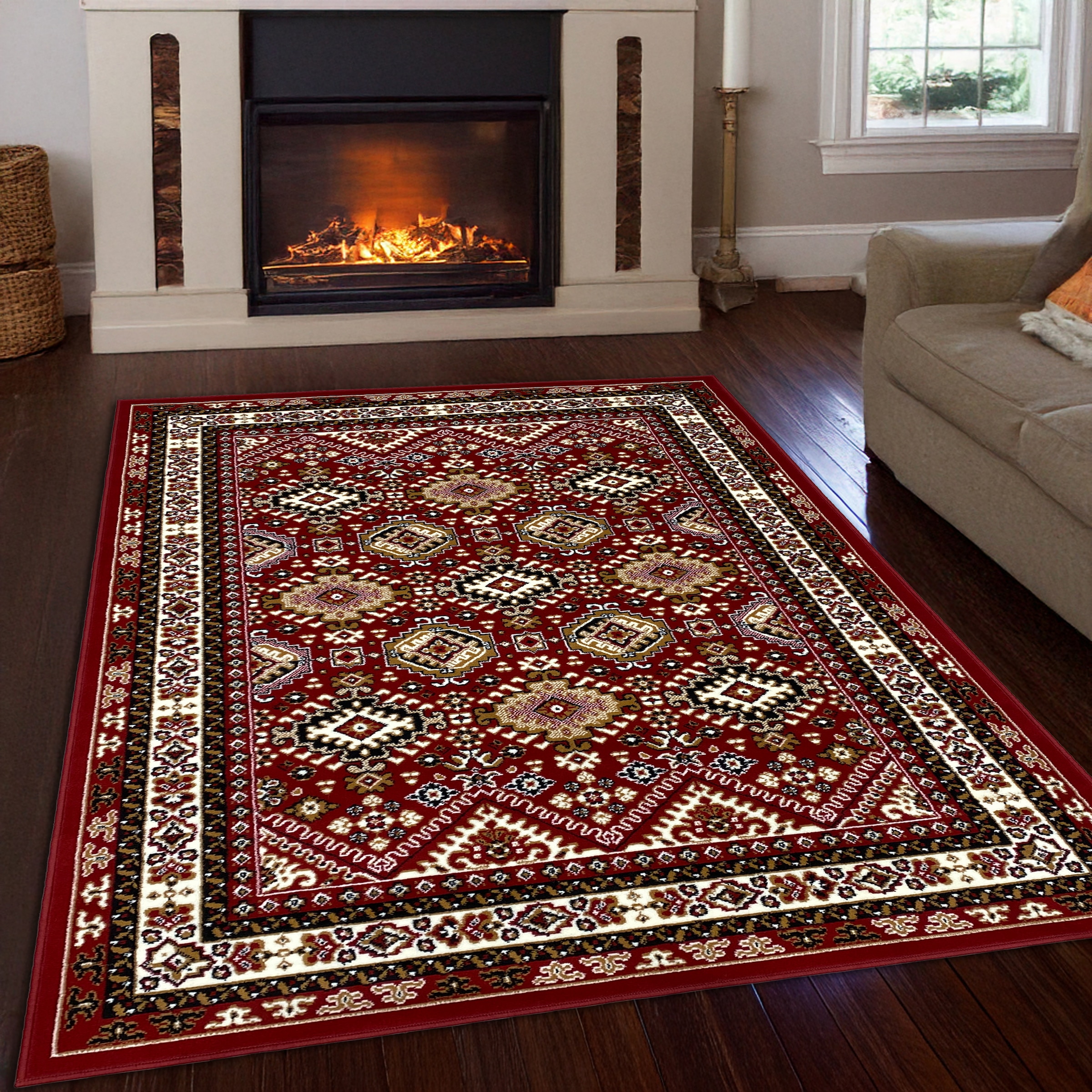 my home "Diantha" rechteckig 7 mm Höhe Orient-Optik, mit Bordüre, Kurzflor, günstig online kaufen