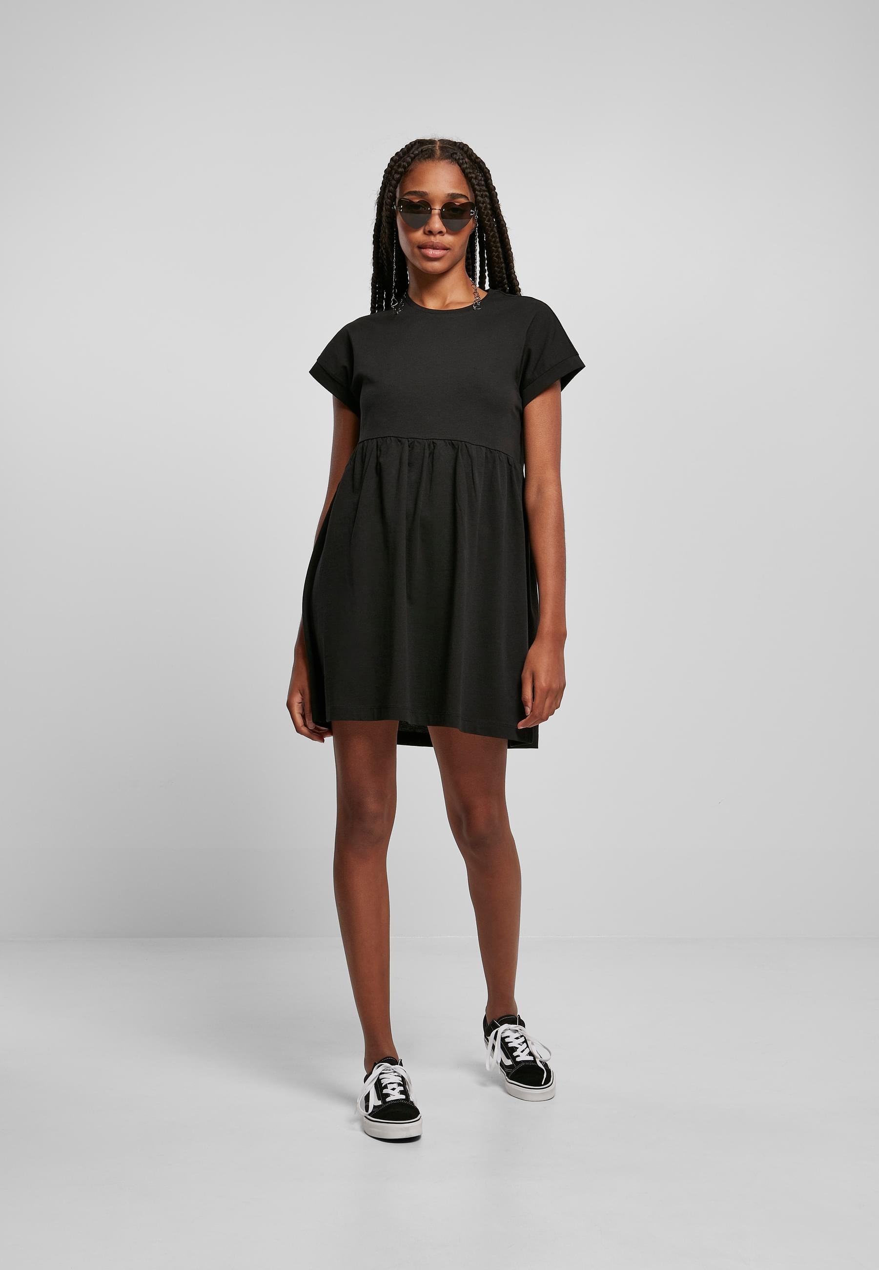 URBAN CLASSICS Shirtkleid »Urban Classics Damen Ladies Organic Empire Valance Tee Dress«, (1 tlg.)
