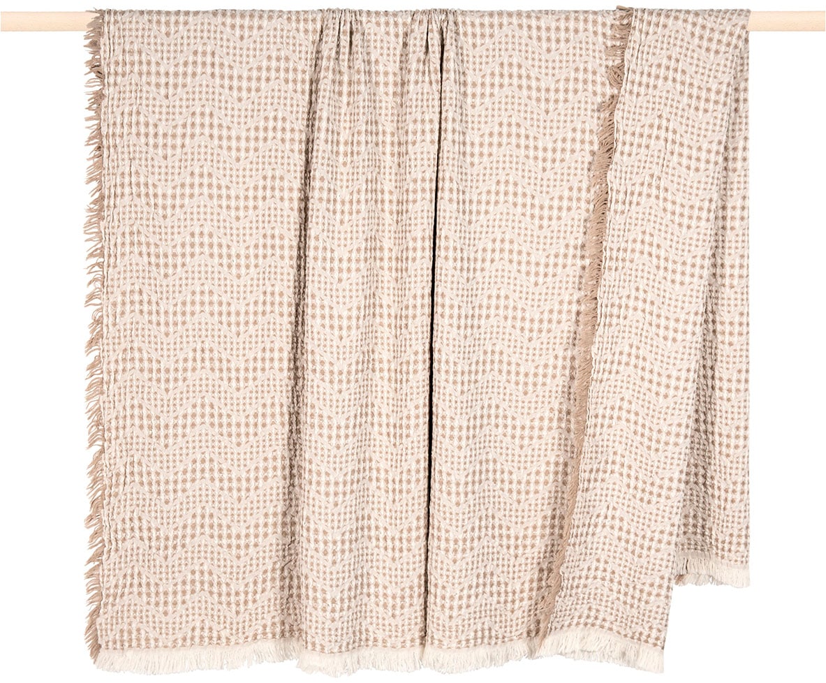 PAD Wohndecke "WAFFLE, Waffelpique-Decke" Made in Europe, Wendefunktion, Zi günstig online kaufen