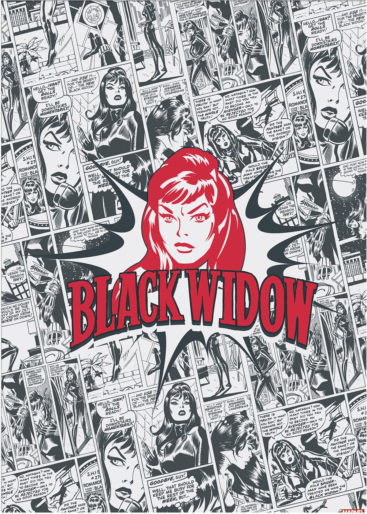 MARVEL Leinwandbild »Black Widow«, (1 St.)