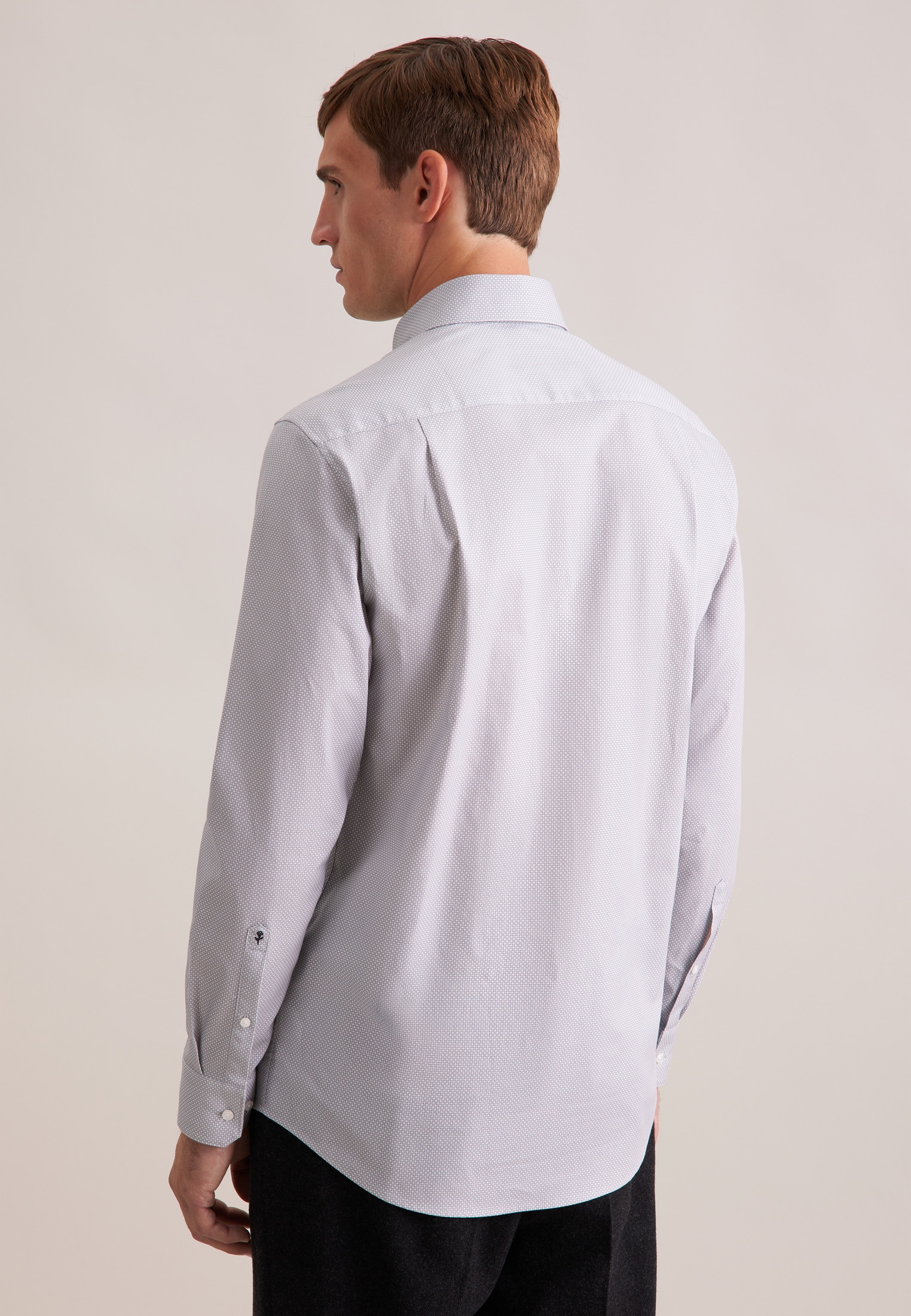 seidensticker Businesshemd »Schwarze Rose«, Regular 1/1 Covered-Button-Down-Kragen Druck