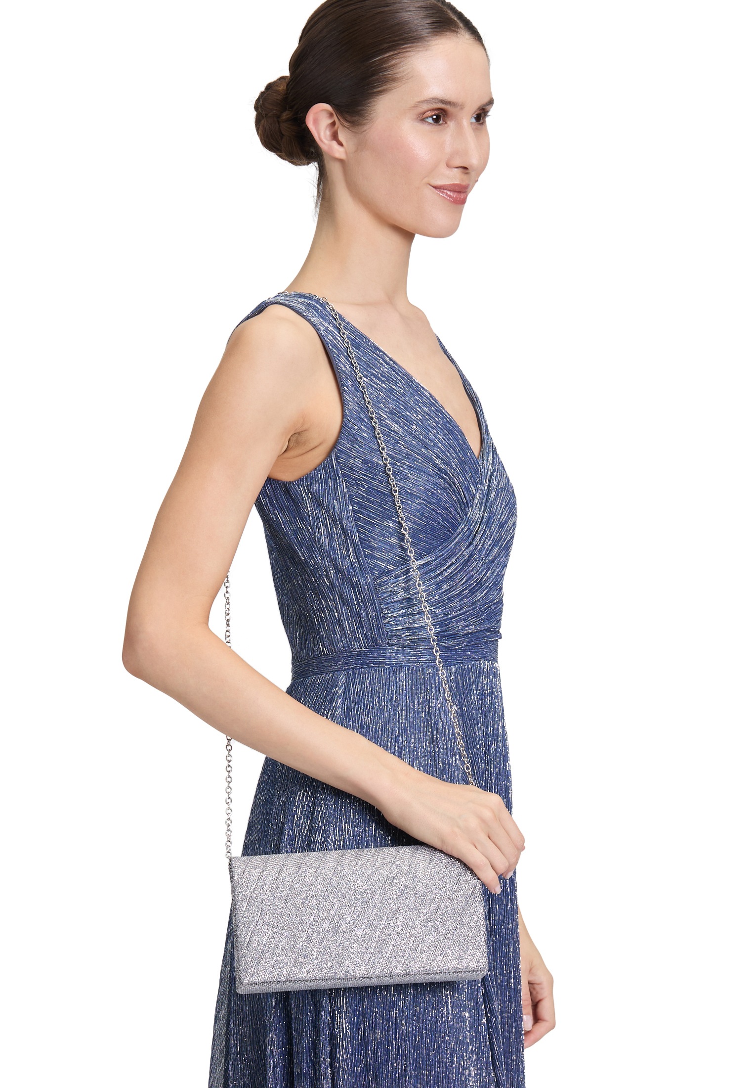 Thumbnail - Vera Mont Abendtasche "Damen Clutch-Tasche im Glitzer-Look" Falten