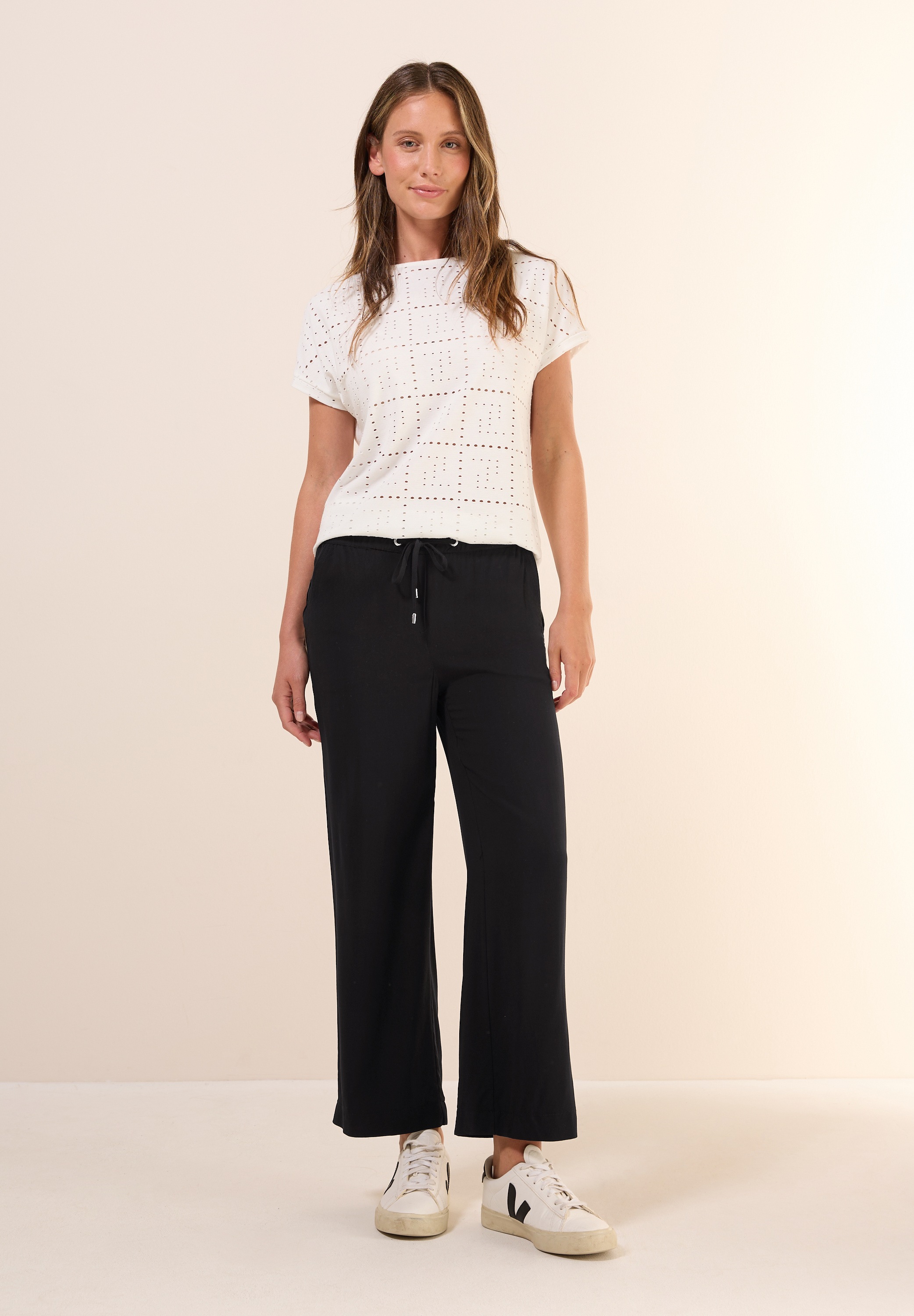 CECIL Women's Trousers Black Size S 2