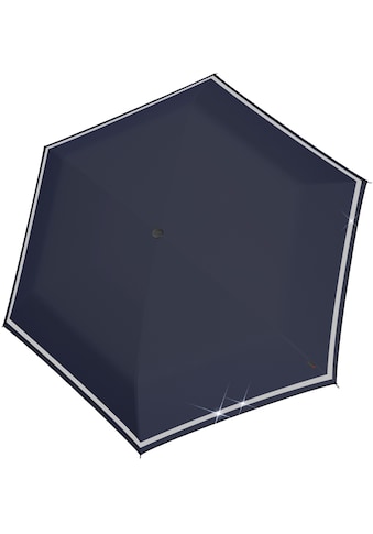 Taschenregenschirm »Rookie manual, navy reflective«