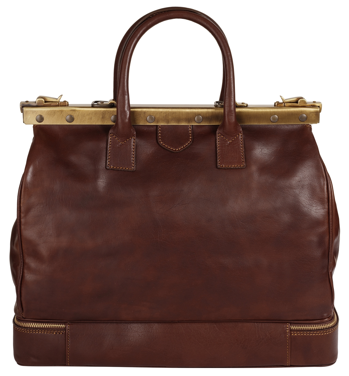 Piké Reisetasche echt Leder, Made in Italy