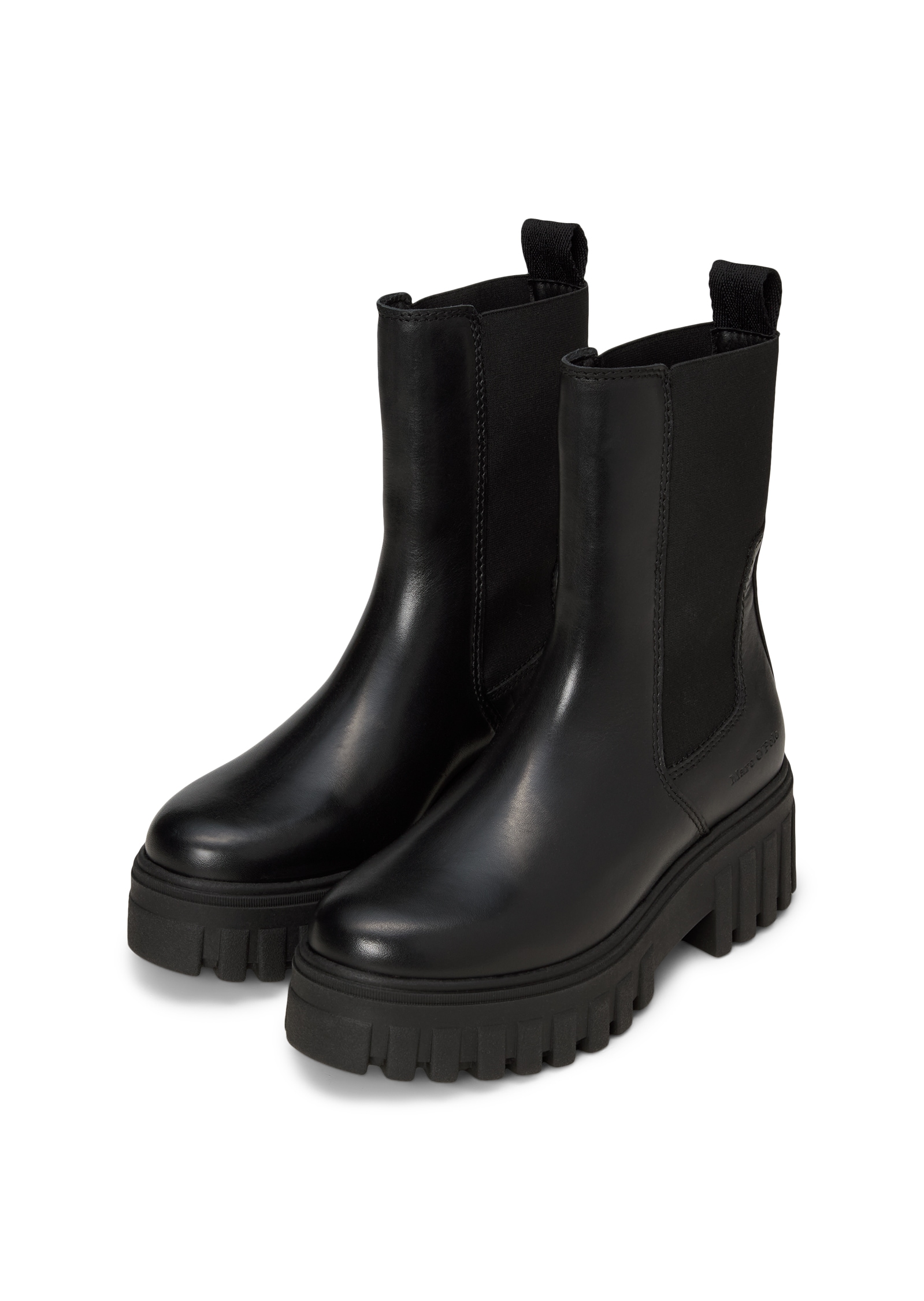 Marc O'Polo Chelseaboots »Model Vala 5«  Plateaustiefelette, Schlupfboots mit Anziehlasche