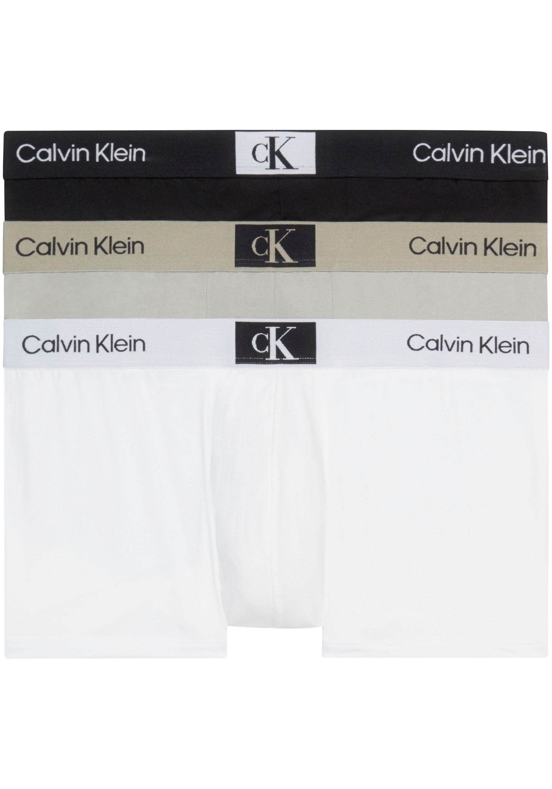 Calvin Klein Underwear Trunk »CK LOW RISE TRUNK 3PK«, mit Calvin Klein Logo-Elastikbund