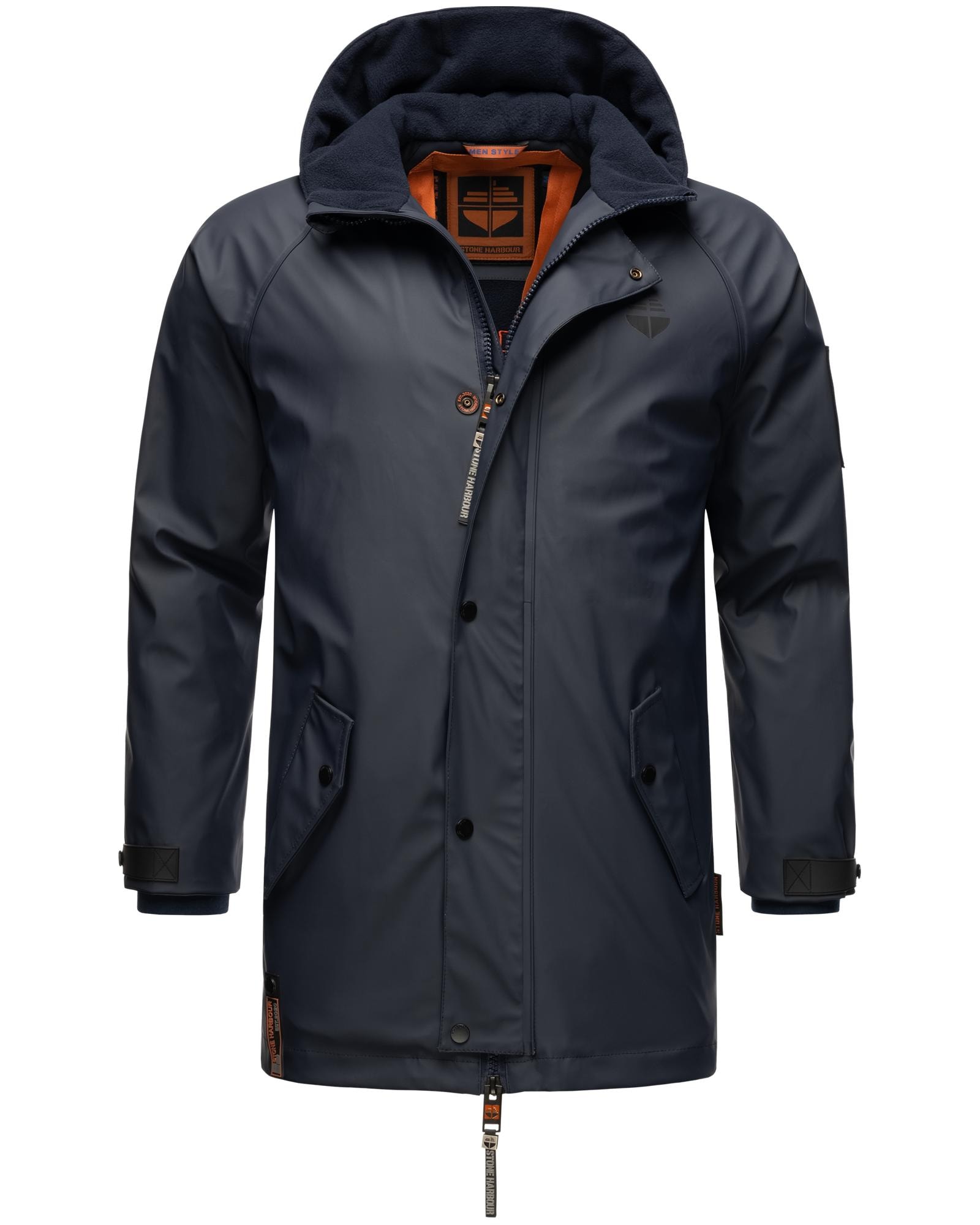 Stone Harbour Regenjacke "Rihaa", mit Kapuze, Gummierter Regenparka mit Fle günstig online kaufen