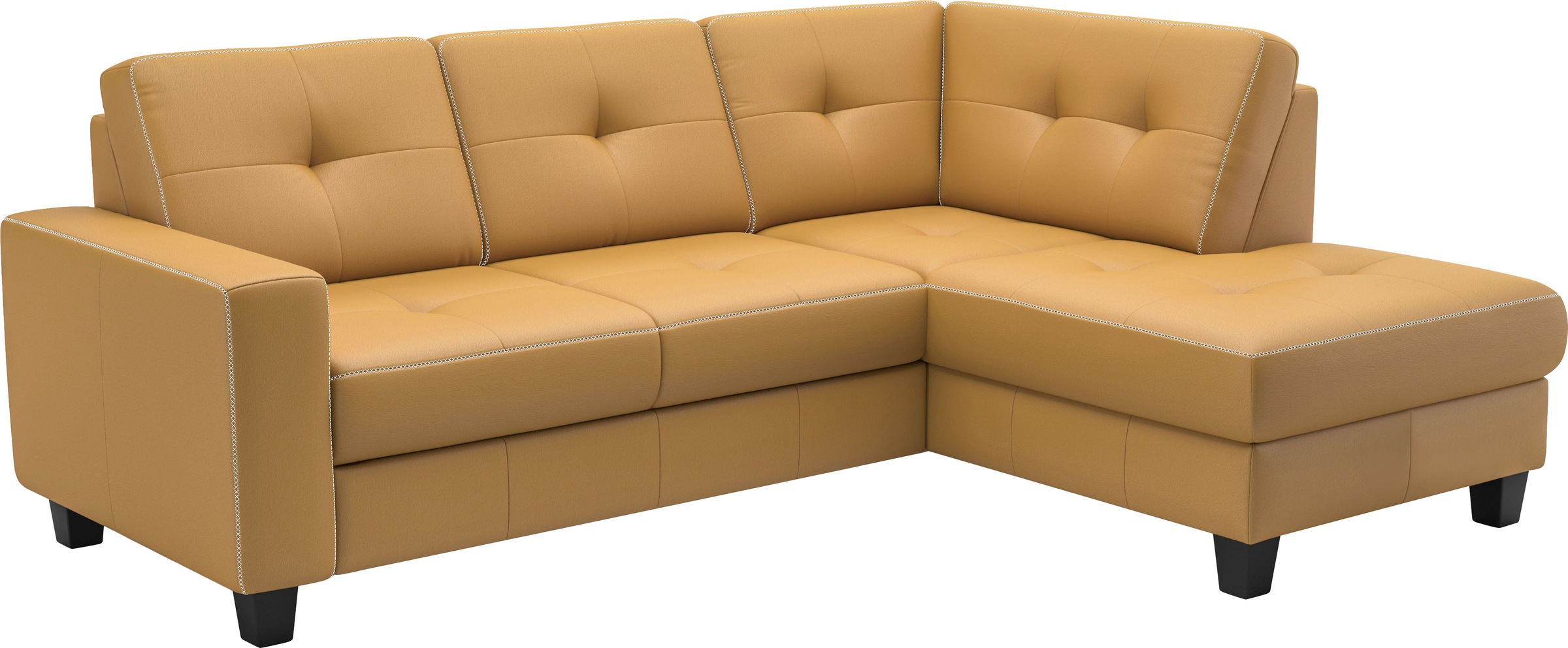 Places of Style Ecksofa »Varese«, wahlweise mit Bettfunktion und Bettkasten