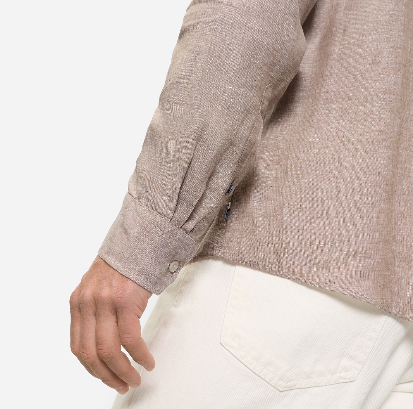 OLYMP Leinenhemd Kentkragen, casual