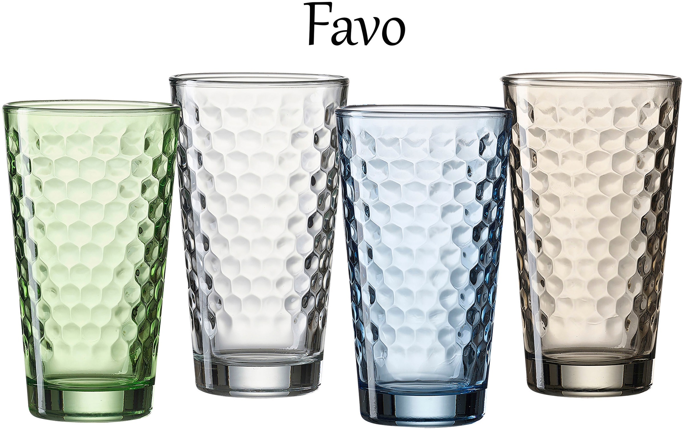 Ritzenhoff & Breker Longdrinkglas "Favo, 6-teilig" 6er Set, je 350 ml günstig online kaufen
