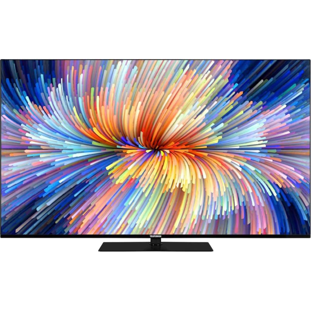 Telefunken LED-Fernseher »D55V950M2CWH«, 139 cm/55 Zoll, 4K Ultra HD, Android TV-Smart-TV, Dolby Atmos,USB-Recording