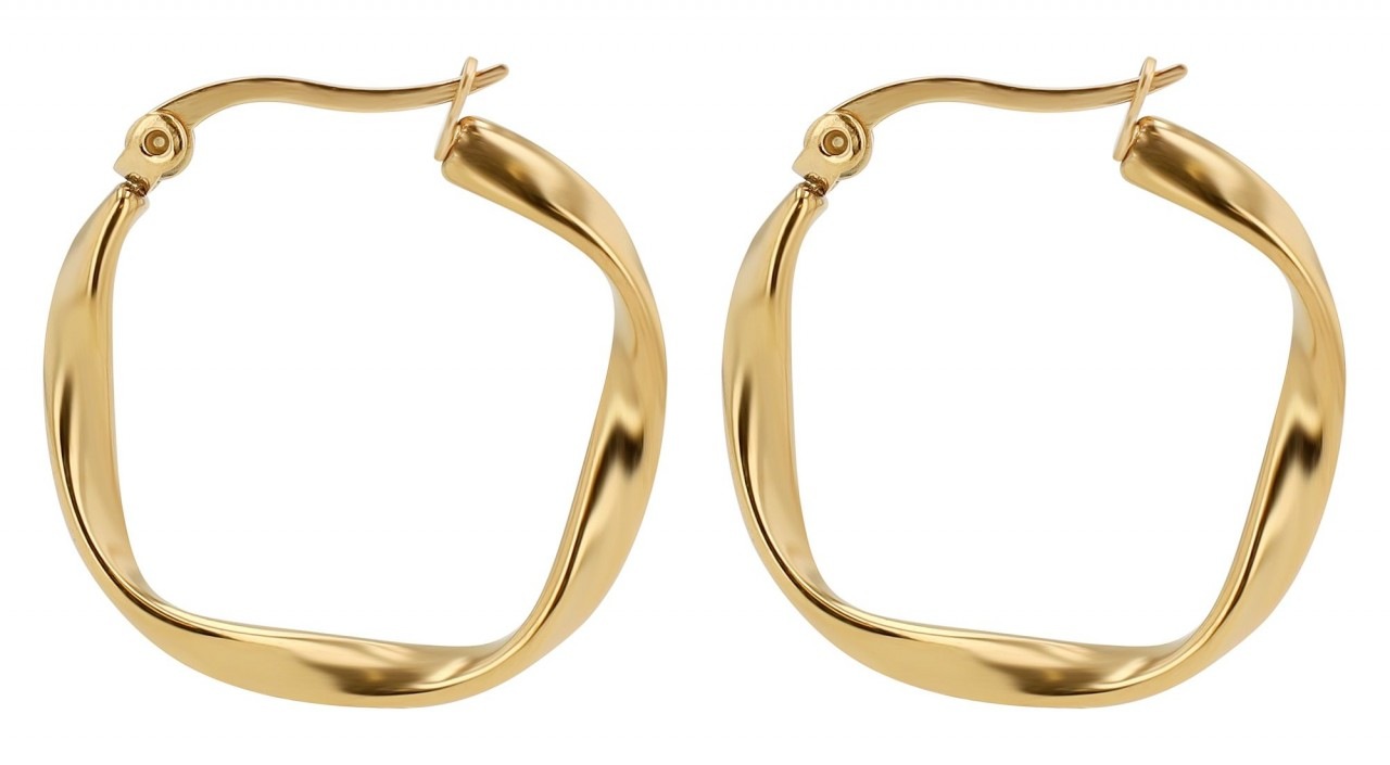 Adelia´s Paar Creolen »Damen Creolen aus poliertem Edelstahl Ø 20 mm«