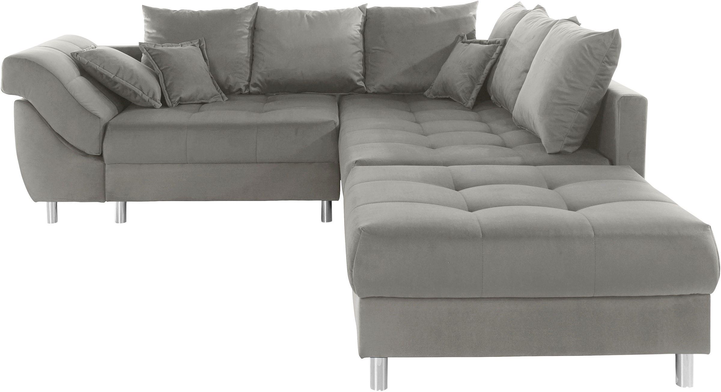 COLLECTION AB Ecksofa »(Spar-Set) Innsbruck L-Form und Hocker«, (Spar-Set), Ecksofa und Hocker, Recamiere links oder rechts montierbar