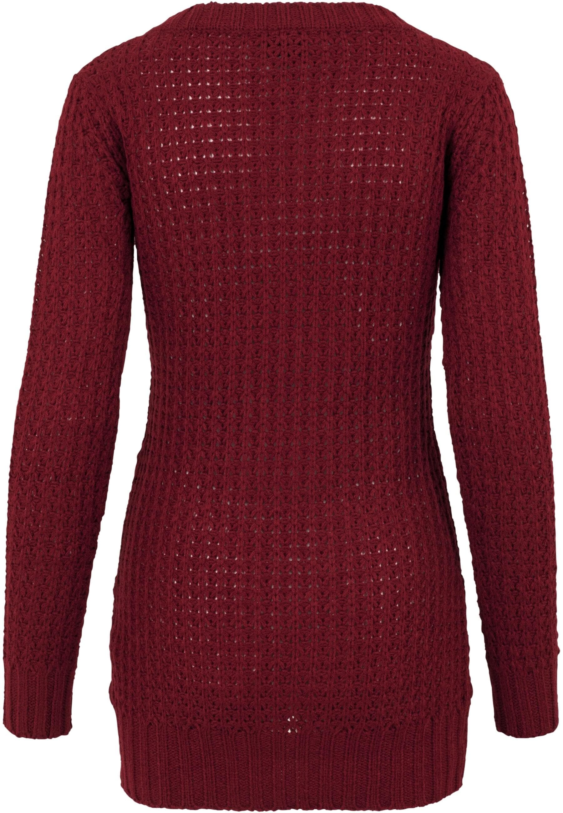 URBAN CLASSICS Rundhalspullover »Urban Classics Damen Ladies Long Wideneck Sweater«