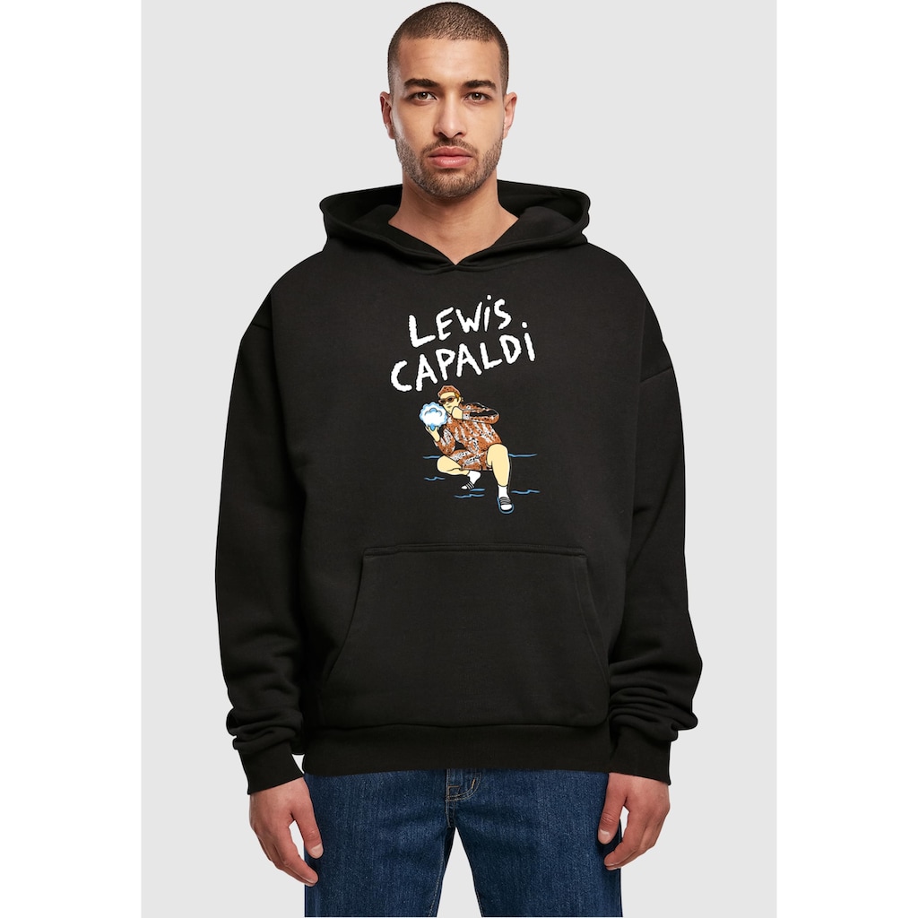 Merchcode Kapuzensweatshirt »Merchcode Herren Lewis Capaldi - Snowleopard Ultra Heavy Hoody«, (1 tlg.)