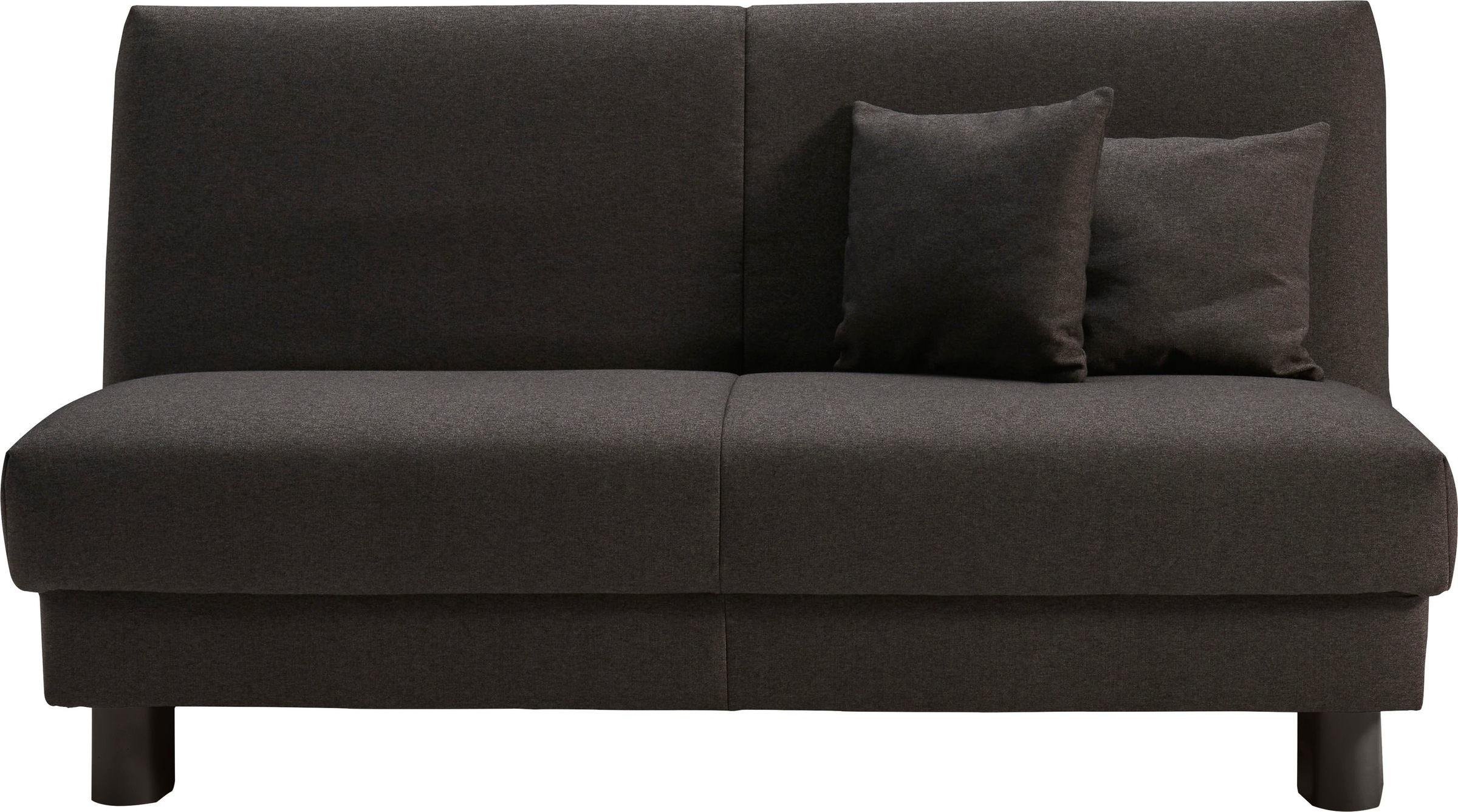 ell + ell Schlafsofa »Enny«, Liegefläche Breite 155 cm, Liegehöhe 45 cm, Füße schwarz, Rückenlehne